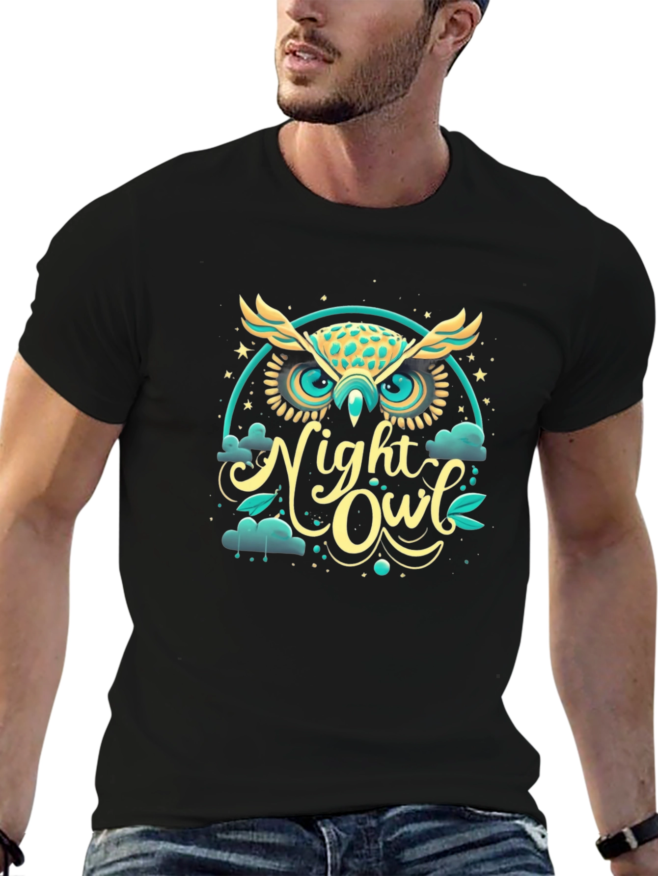 Night Owl Graphic T-Shirt - Soft Cotton Tee