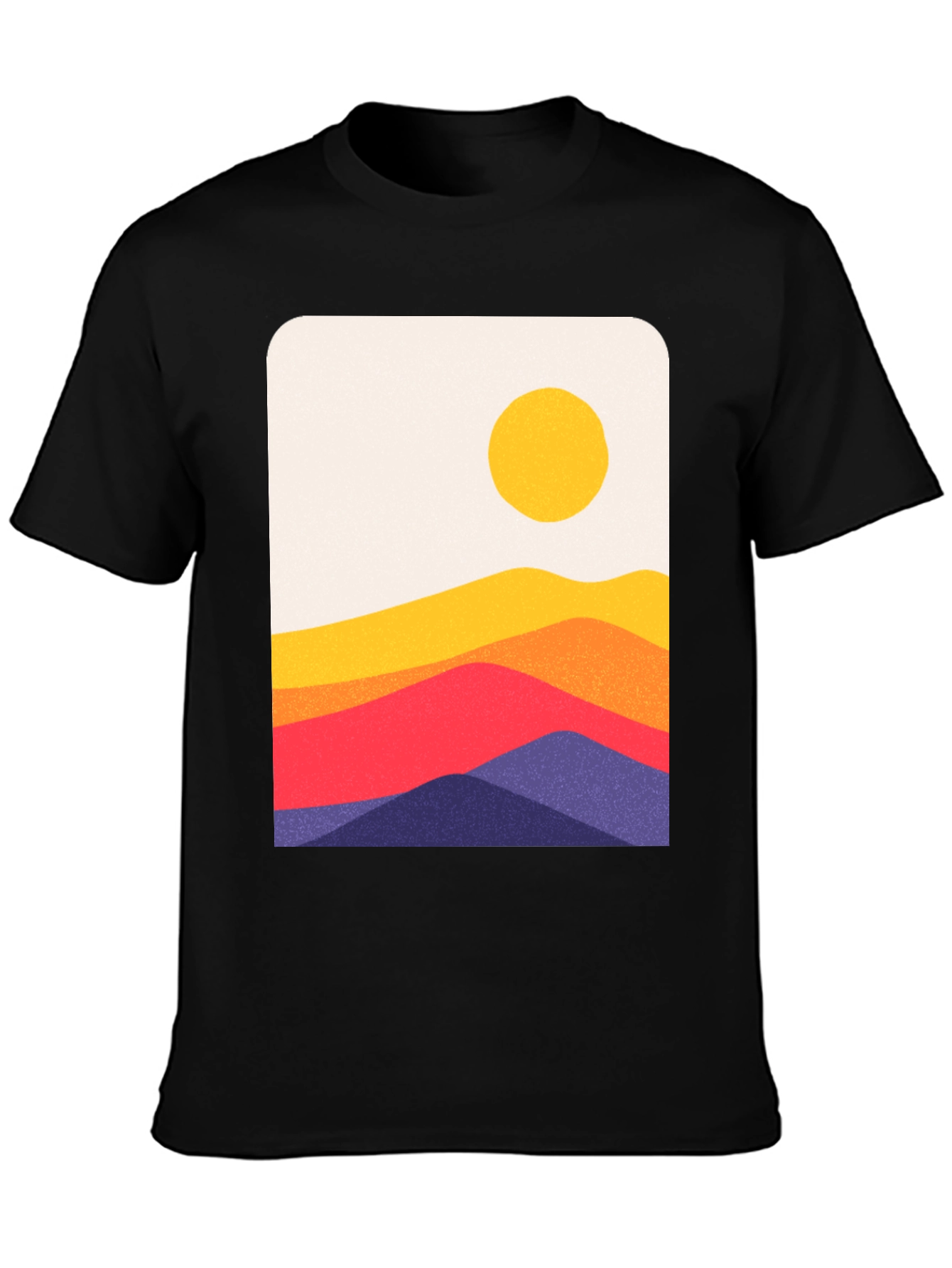 Sunset Hills Graphic T-Shirt - Black
