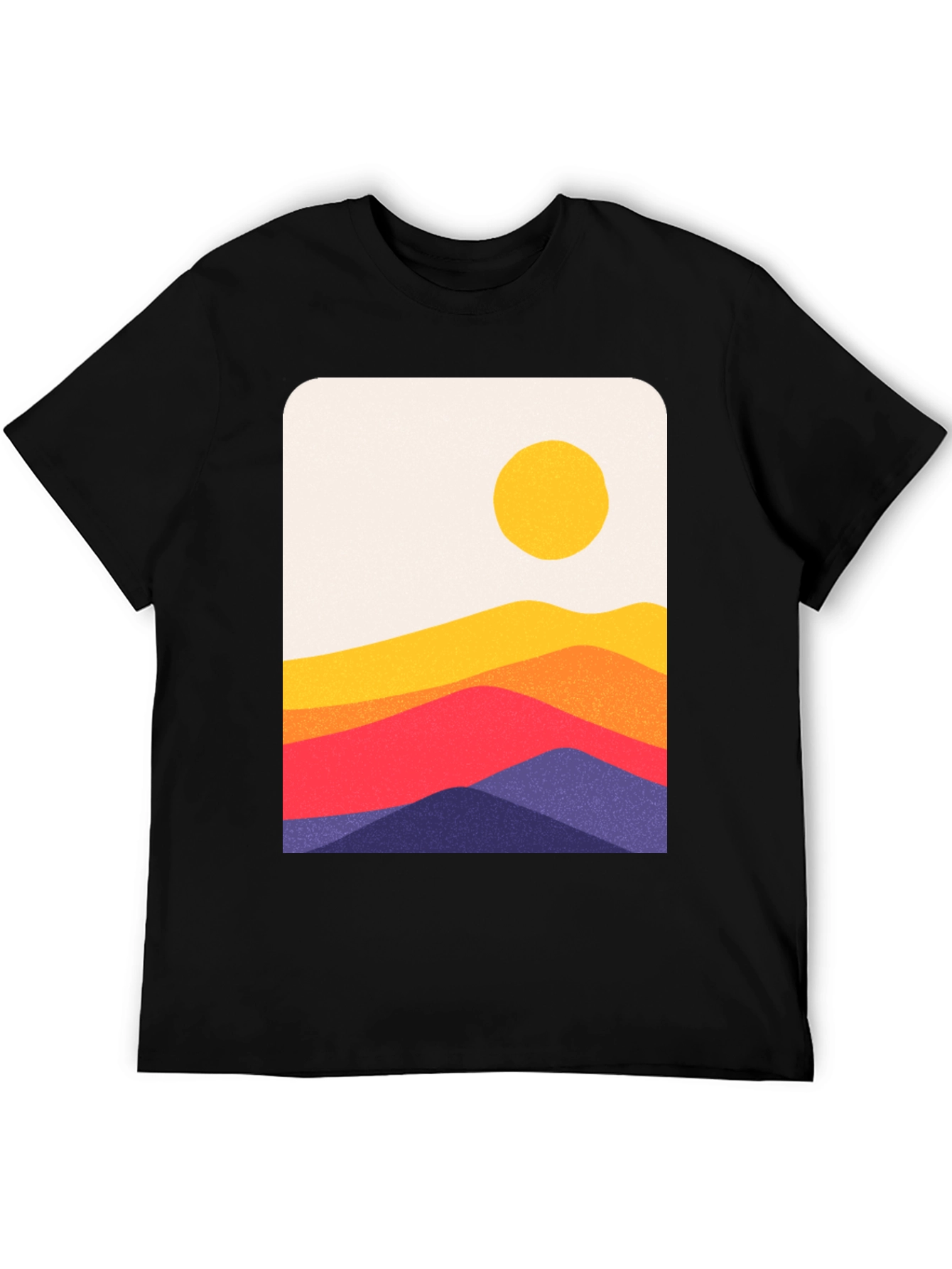 Sunset Hills Graphic T-Shirt - Black