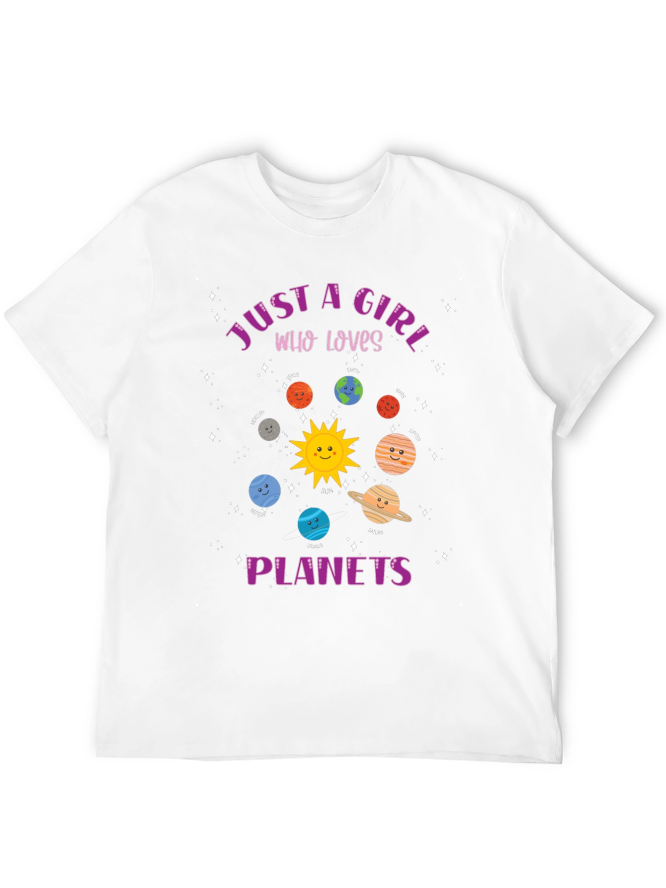 Just a Girl Who Loves Planets Graphic Tee