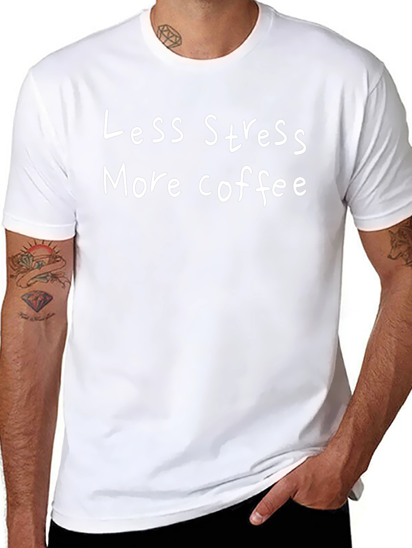 Less Stress More Coffee Graphic Tee