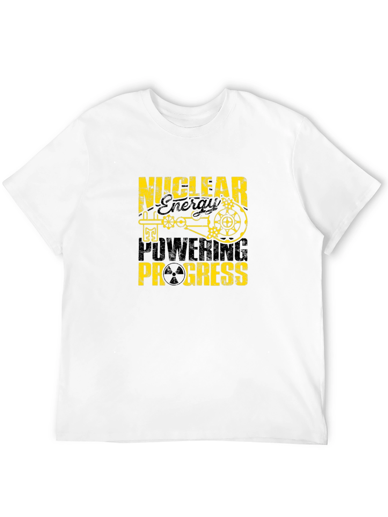 Nuclear Energy Powering Progress Black T-Shirt