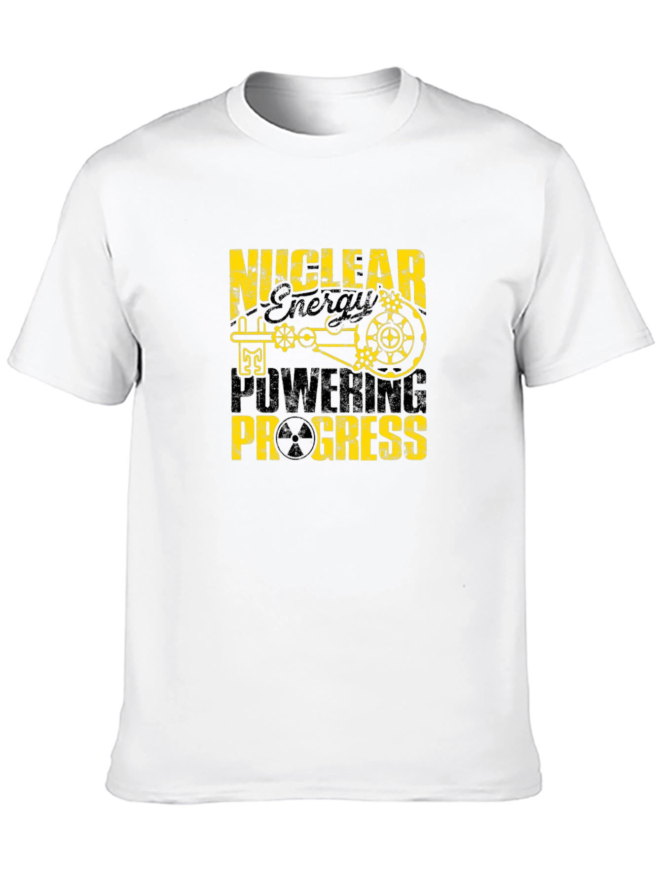 Nuclear Energy Powering Progress Black T-Shirt