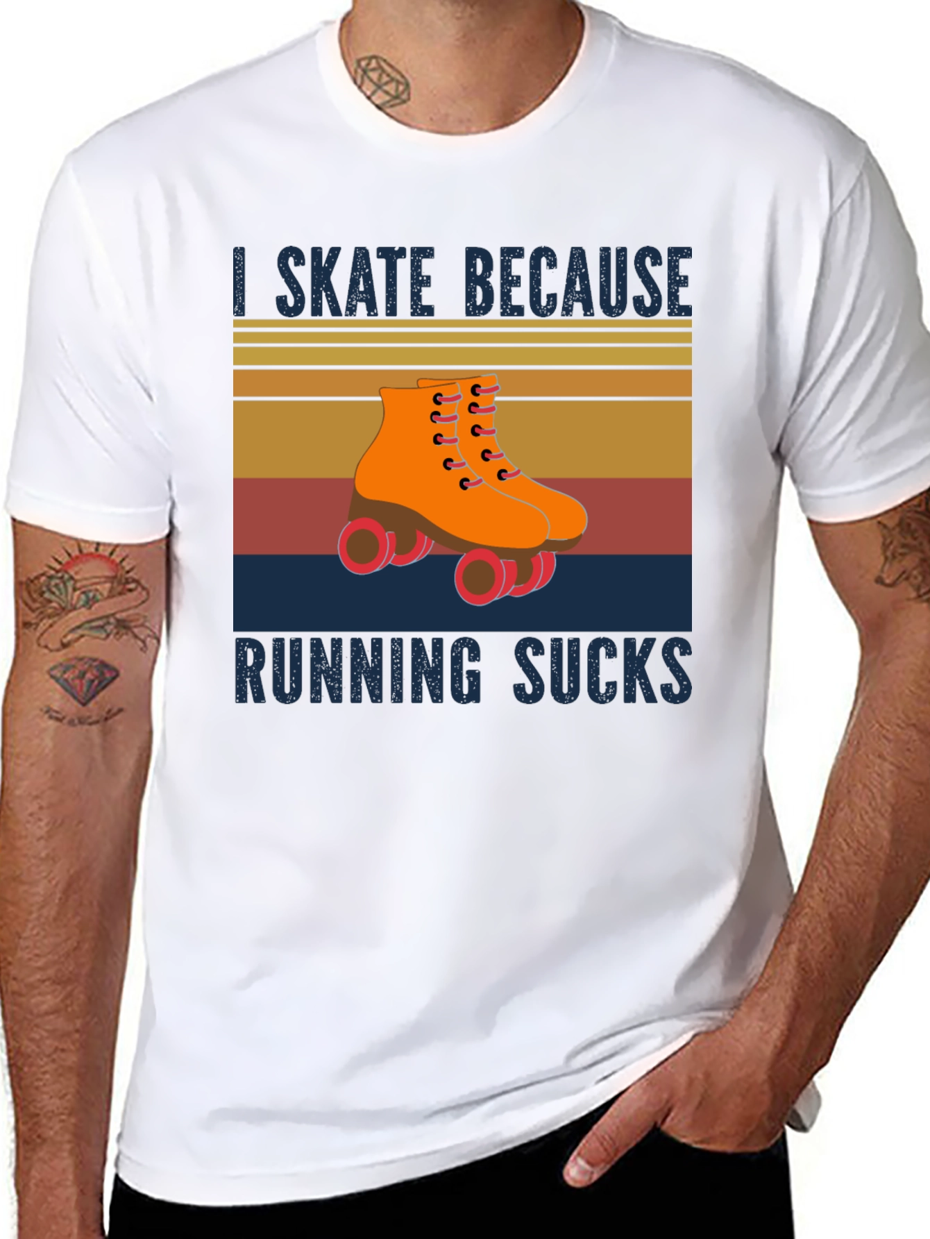 I Skate Because Running Sucks T-Shirt