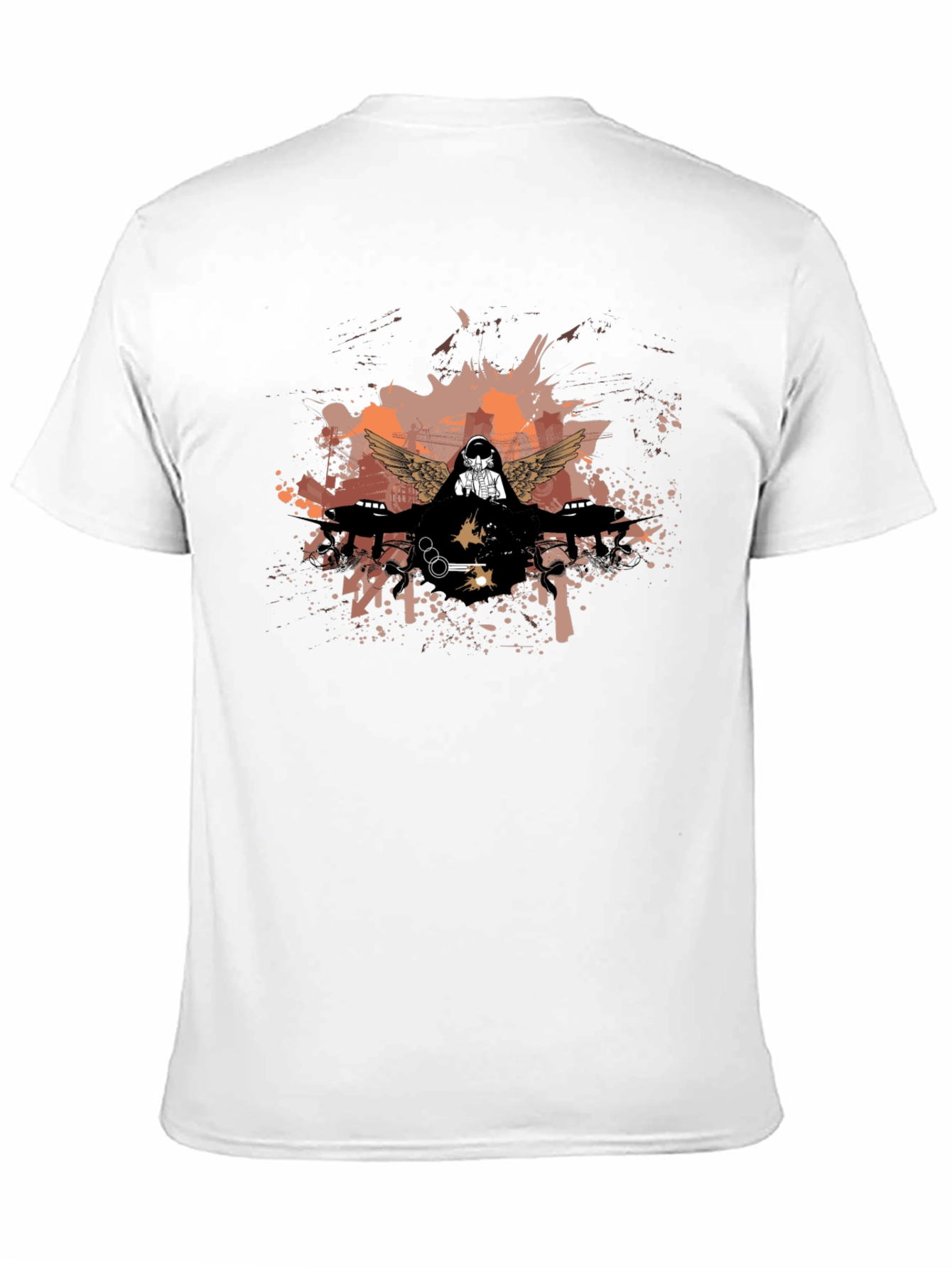 Edgy Graphic Print Black T-Shirt