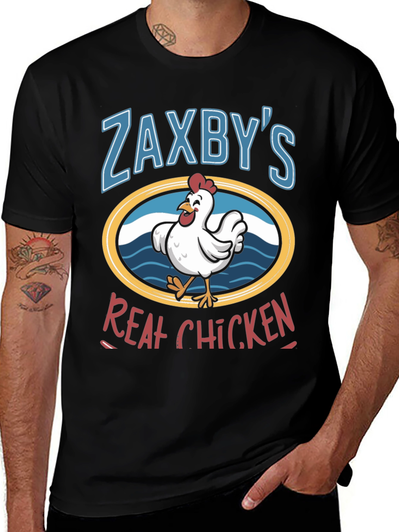Zaxbys Real Chicken Graphic T-Shirt