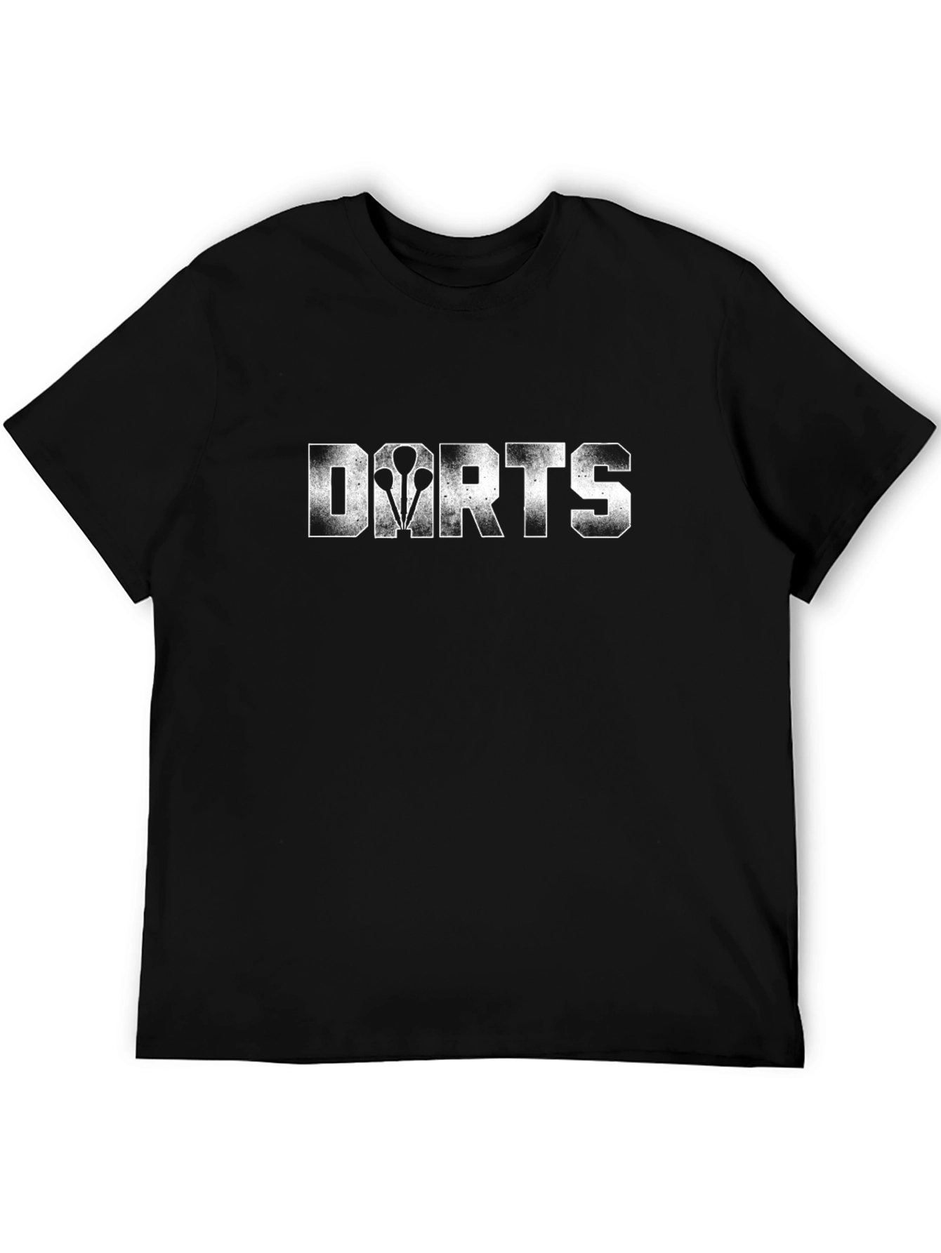 Darts Graphic Tee - Black Casual T-Shirt