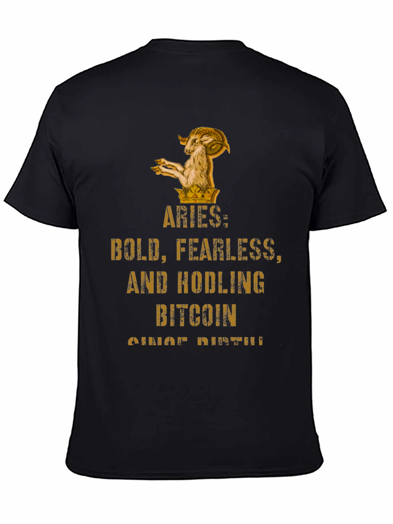 Aries Bitcoin HODLer T-Shirt - Bold & Fearless