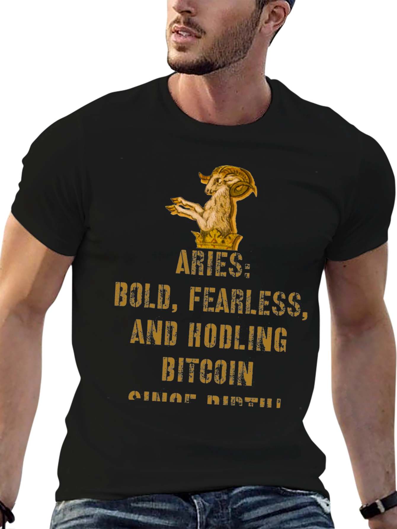 Aries Bitcoin HODLer T-Shirt - Bold & Fearless