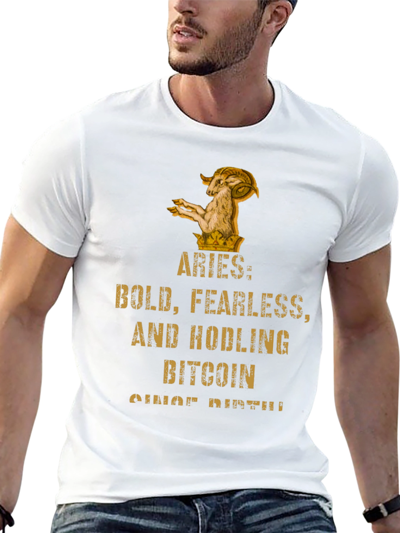 Aries Bitcoin HODLer T-Shirt - Bold & Fearless