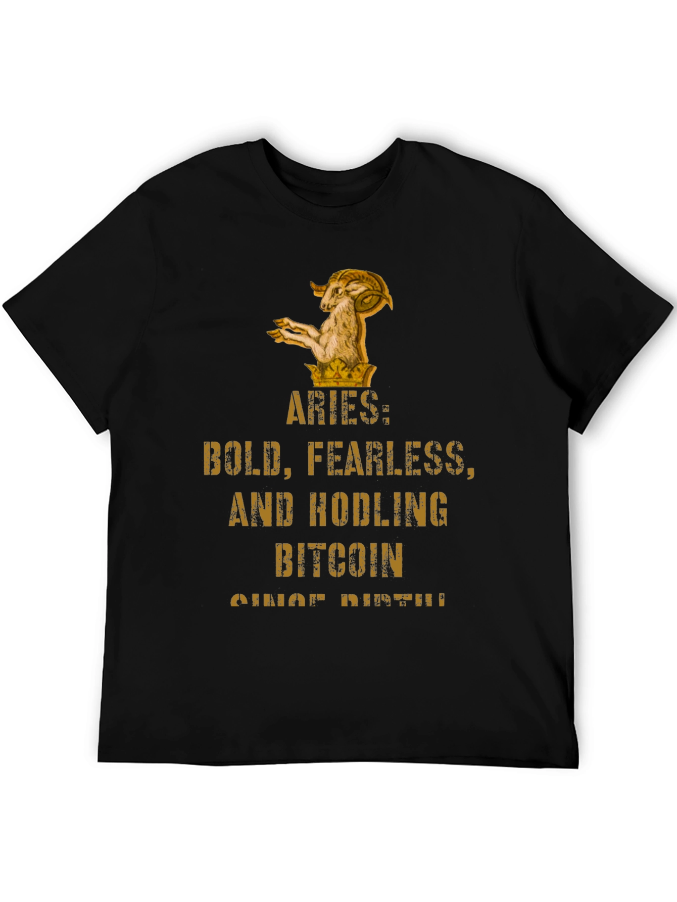 Aries Bitcoin HODLer T-Shirt - Bold & Fearless