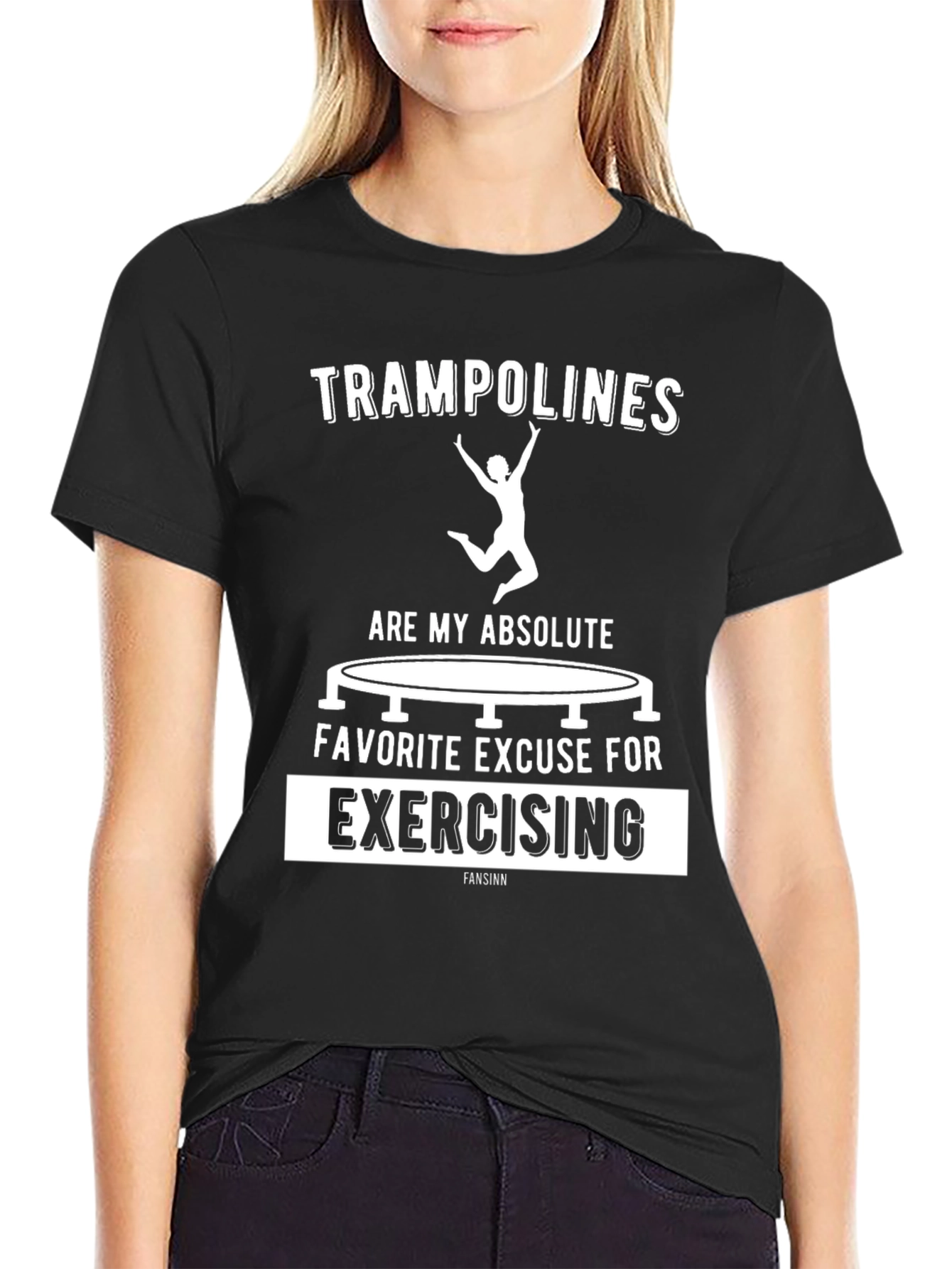Trampoline Exercise T-Shirt Funny Graphic Tee
