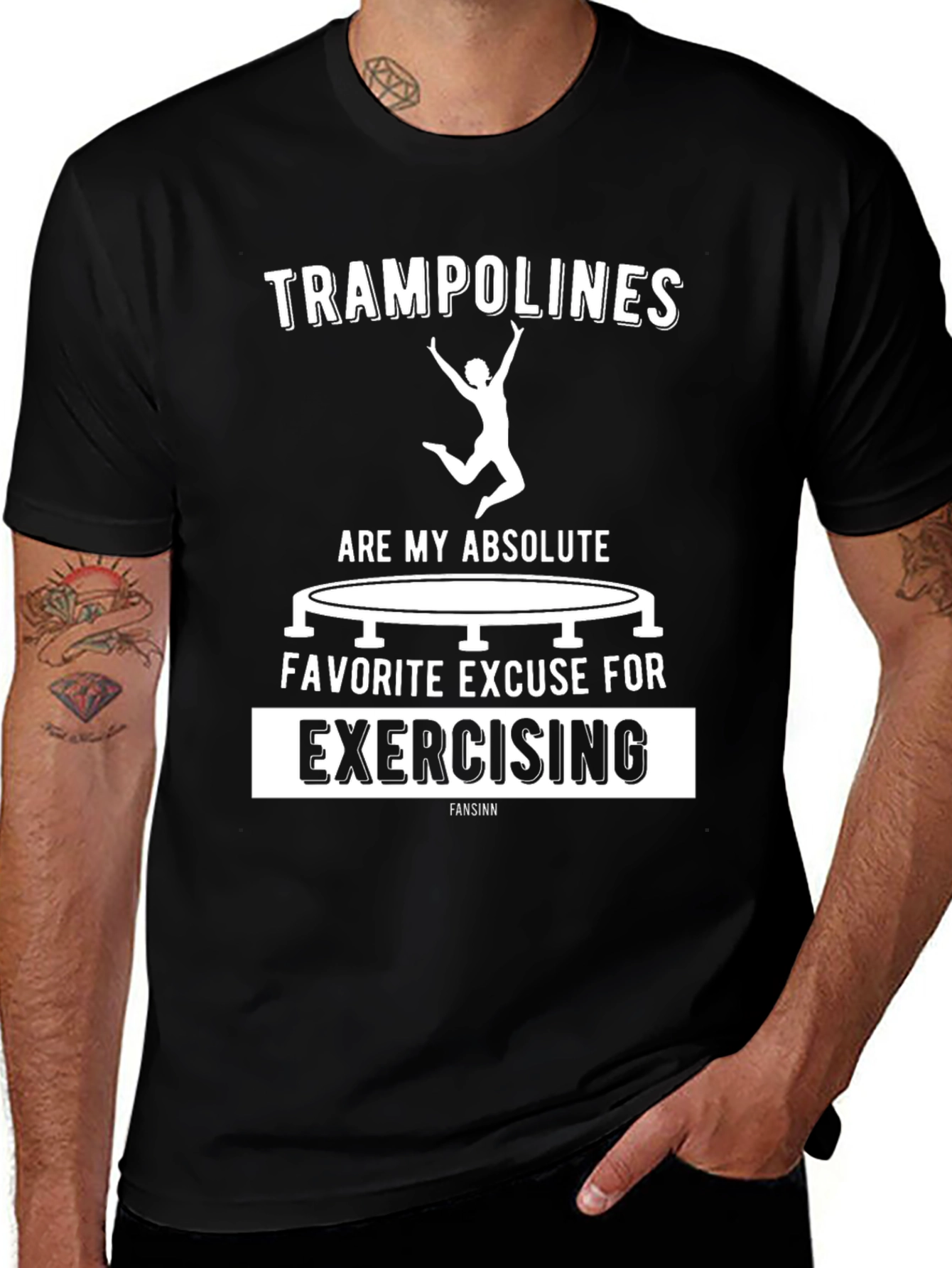 Trampoline Exercise T-Shirt Funny Graphic Tee