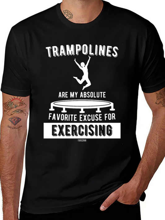 Trampoline Exercise T-Shirt Funny Graphic Tee