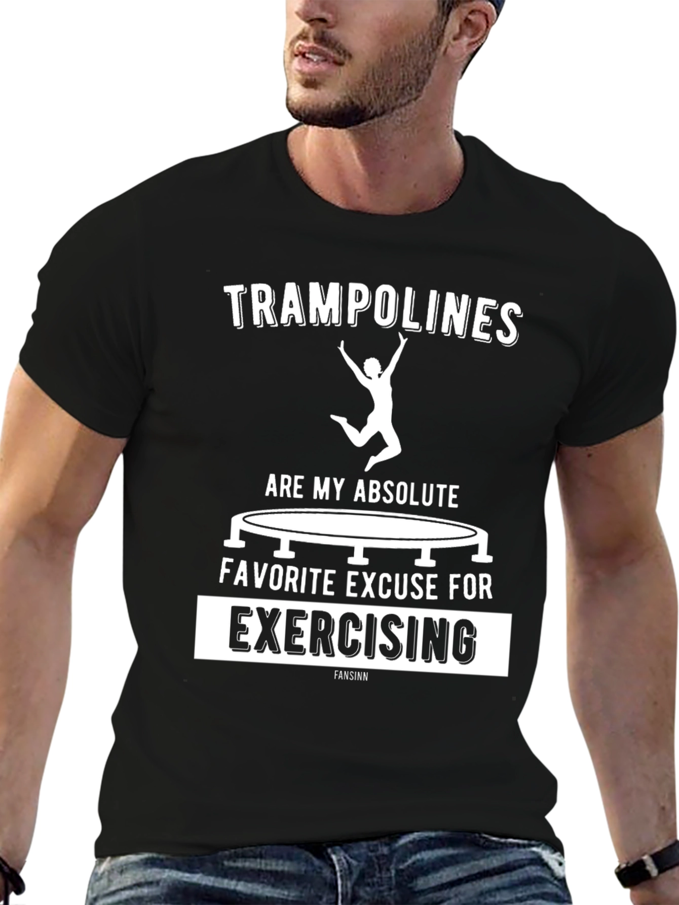 Trampoline Exercise T-Shirt Funny Graphic Tee