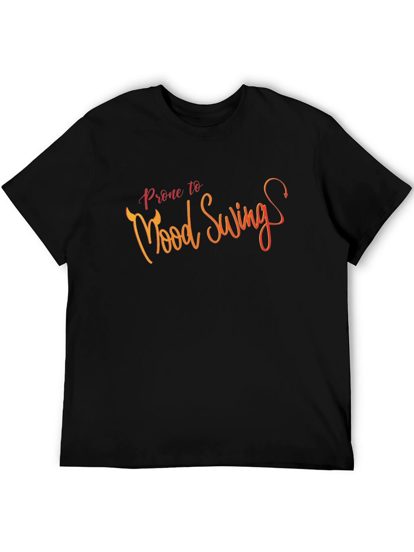 Prone to Mood Swings - Mens Black Graphic Tee