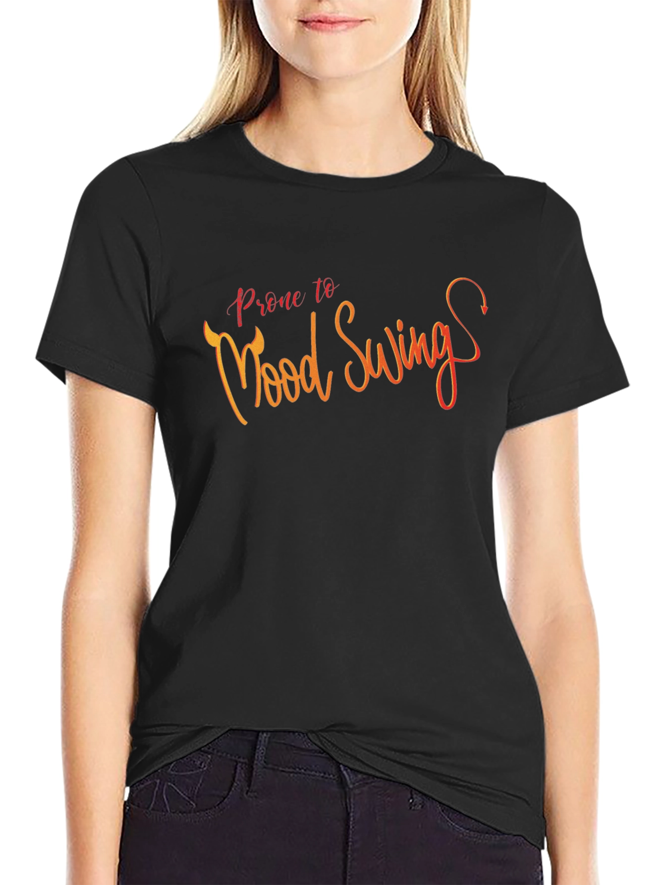 Prone to Mood Swings - Mens Black Graphic Tee