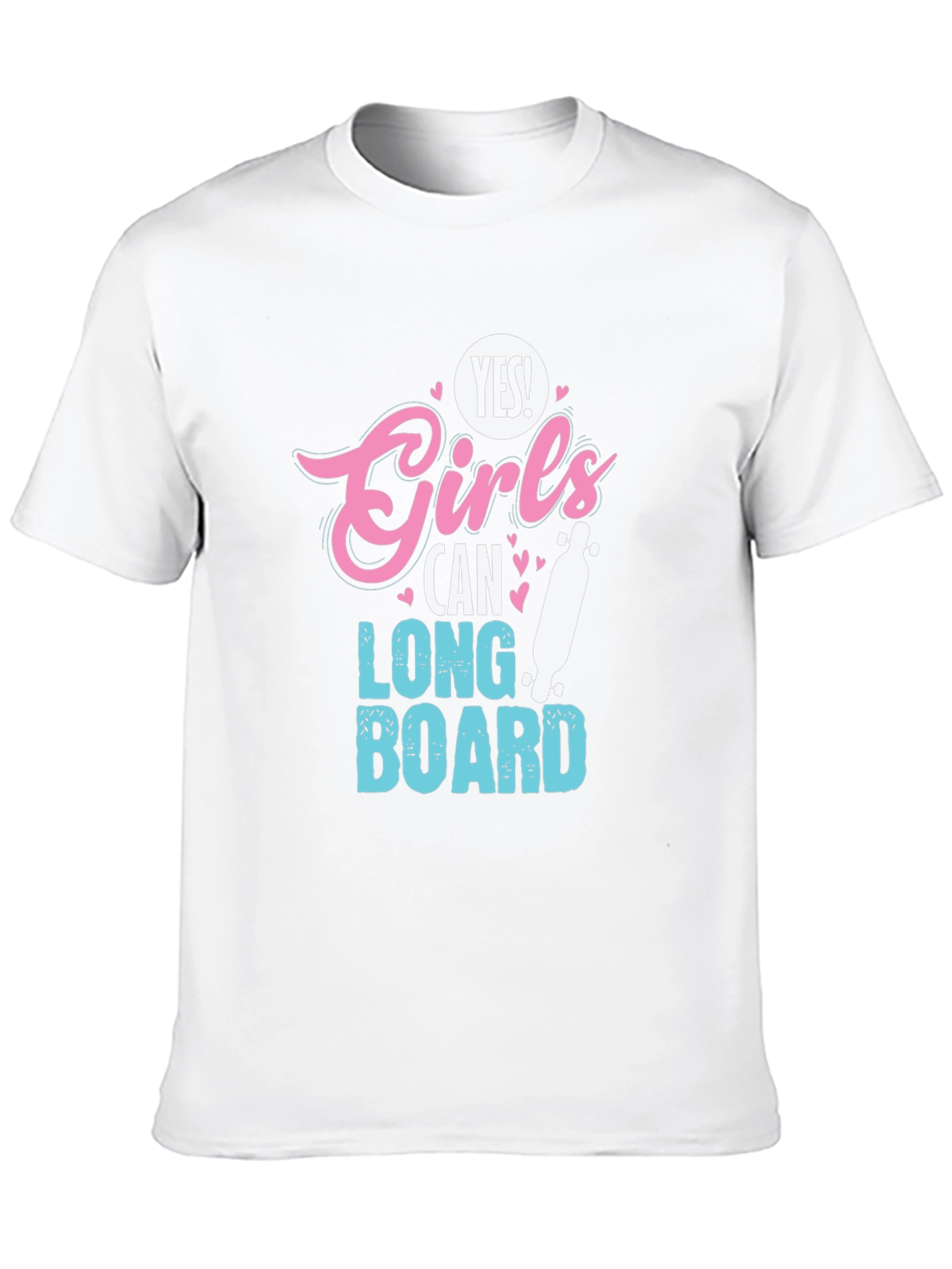 Yes Girls Can Longboard T-Shirt