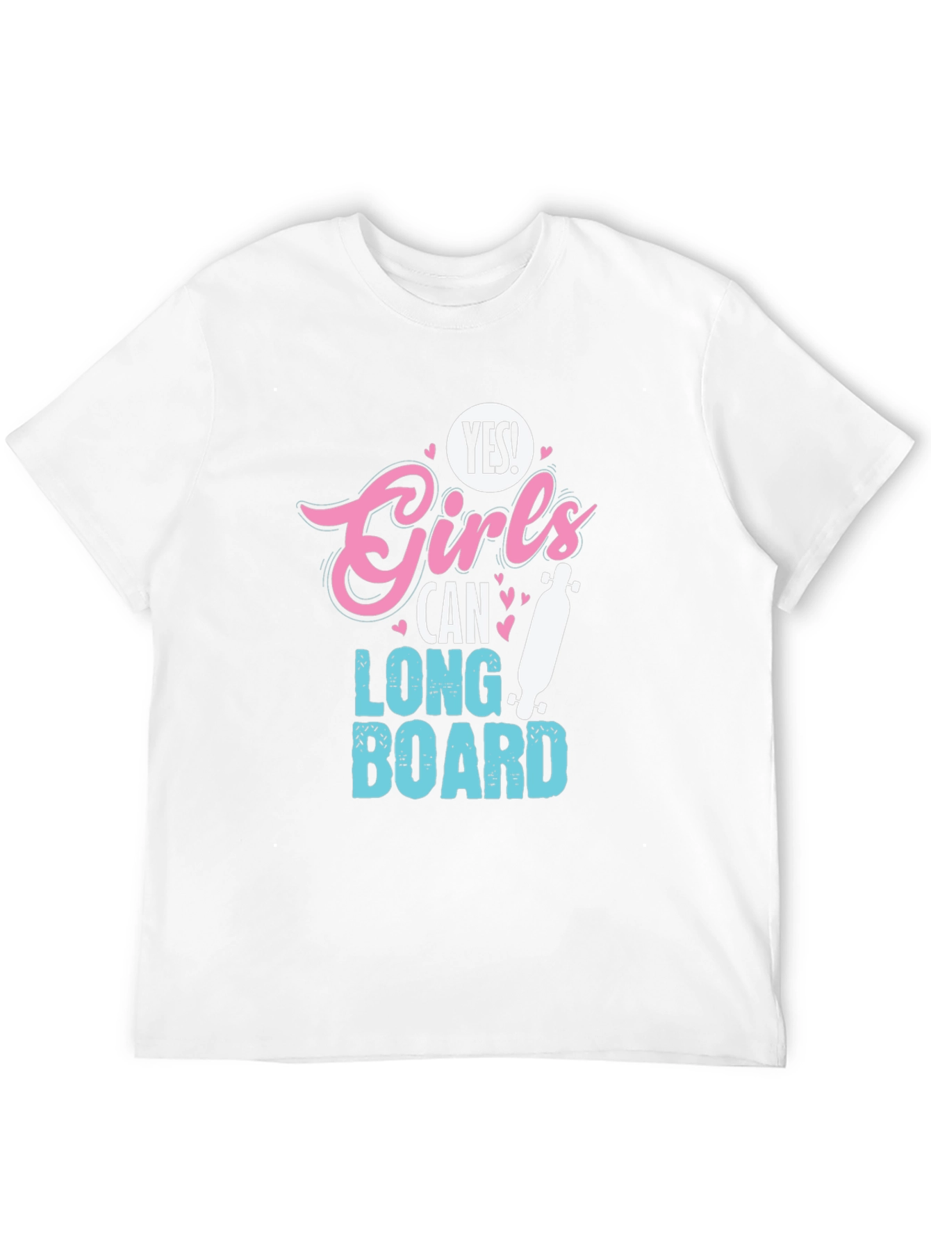 Yes Girls Can Longboard T-Shirt