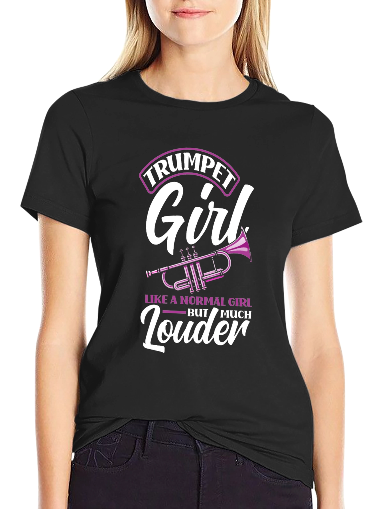 Trumpet Girl Graphic T-Shirt - Loud & Proud!