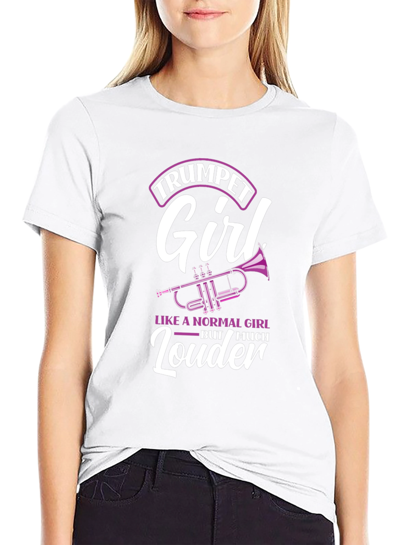 Trumpet Girl Graphic T-Shirt - Loud & Proud!