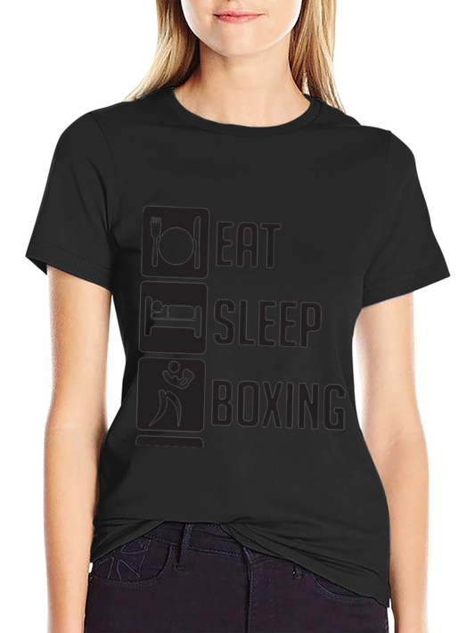 Eat Sleep Boxing T-Shirt - Black