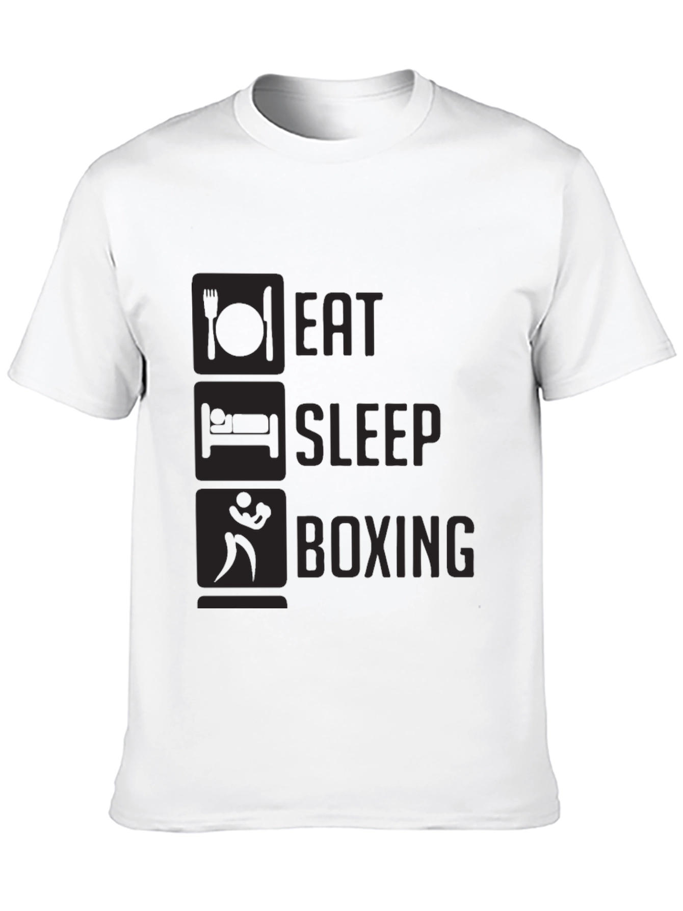 Eat Sleep Boxing T-Shirt - Black