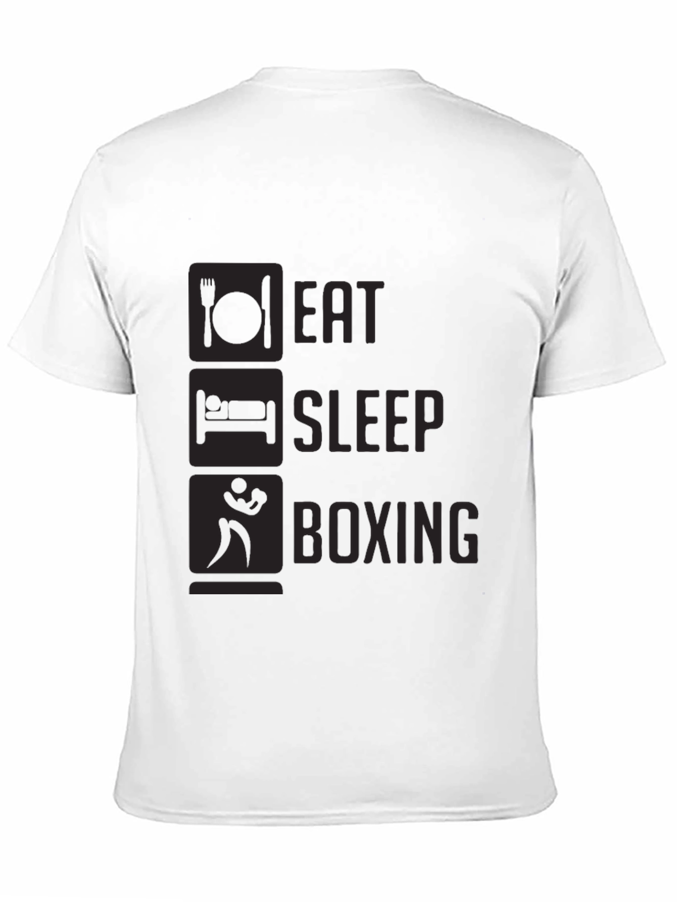 Eat Sleep Boxing T-Shirt - Black