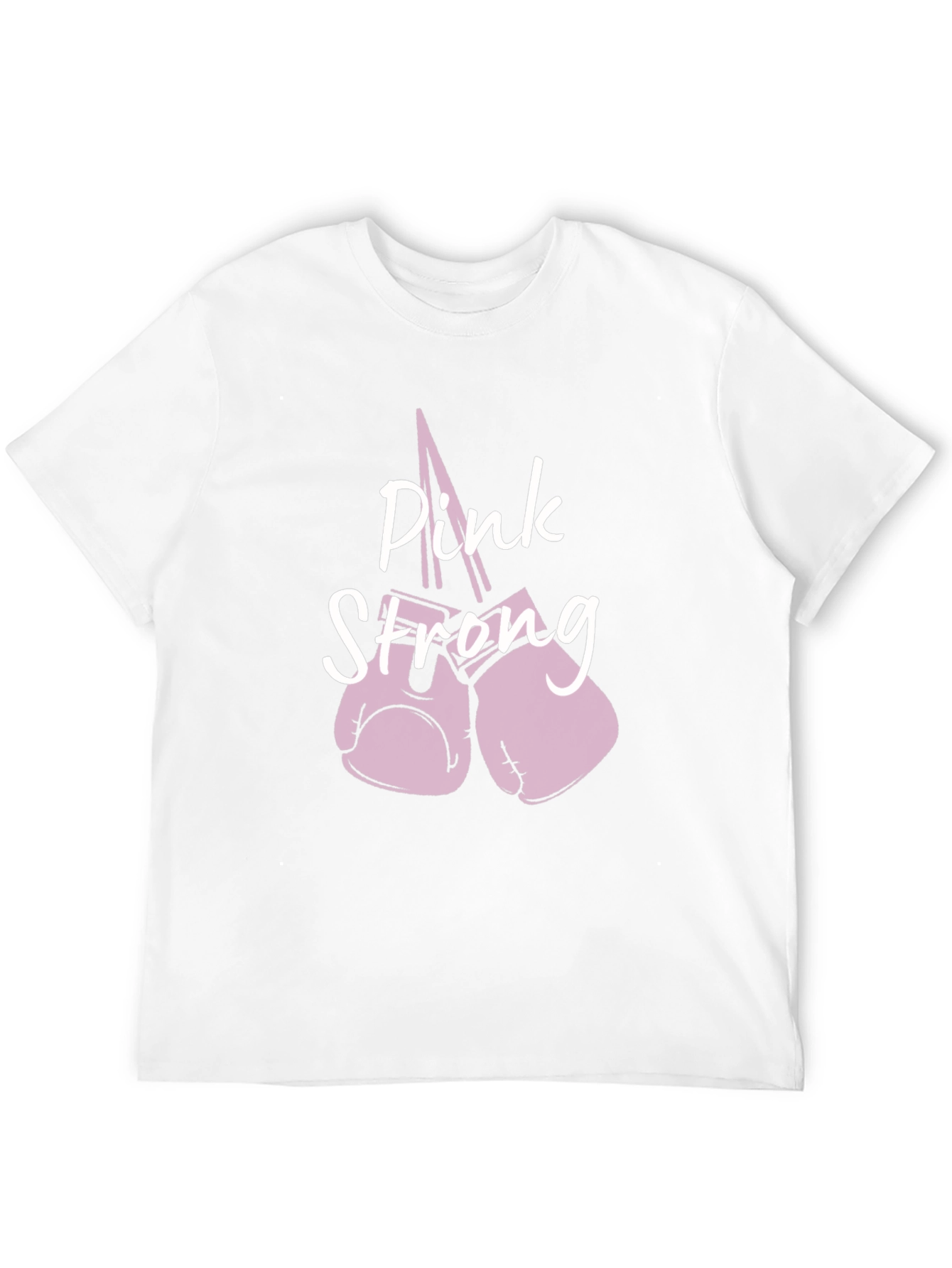 Pink Strong Boxing Gloves Graphic T-Shirt