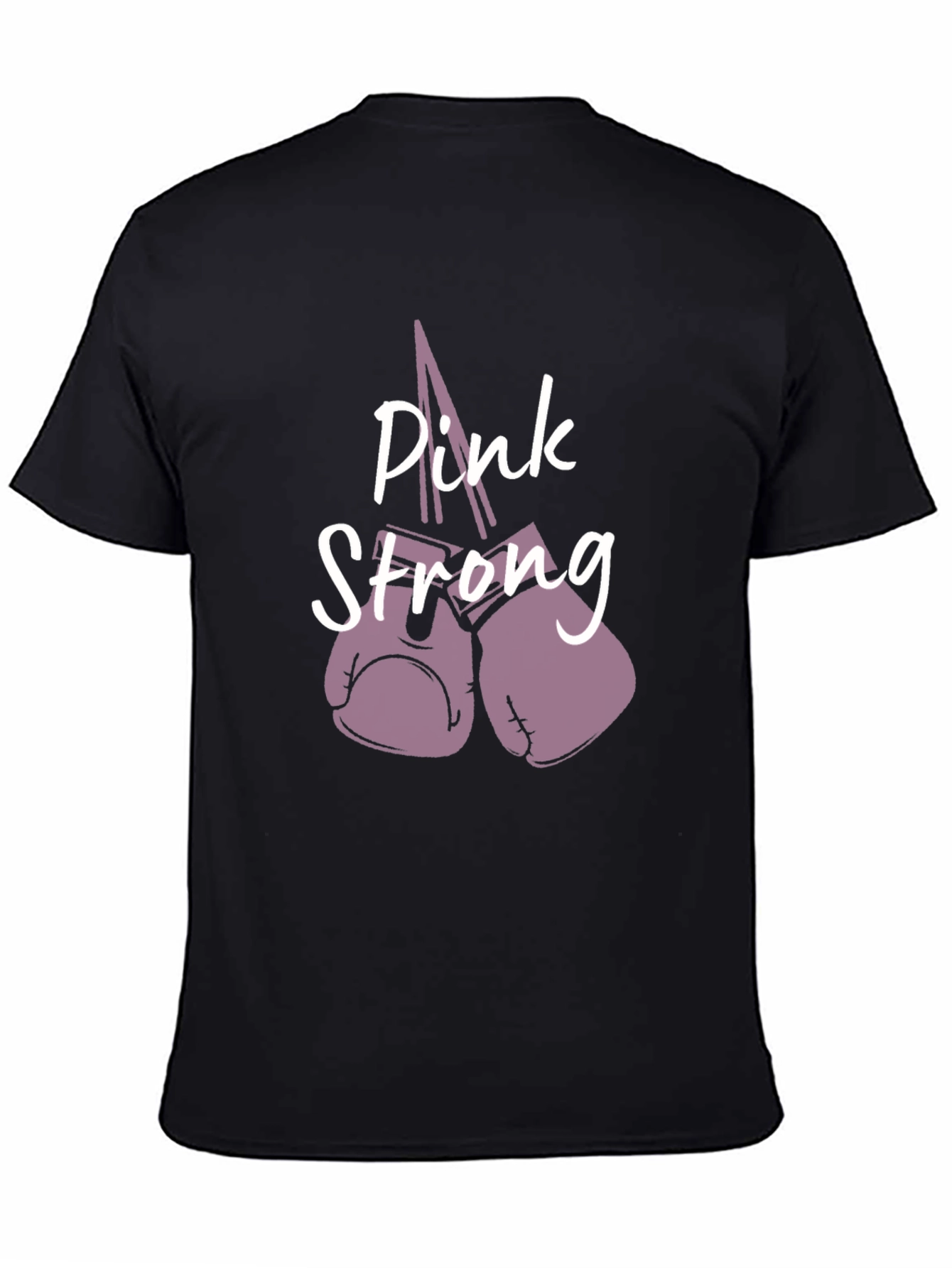 Pink Strong Boxing Gloves Graphic T-Shirt