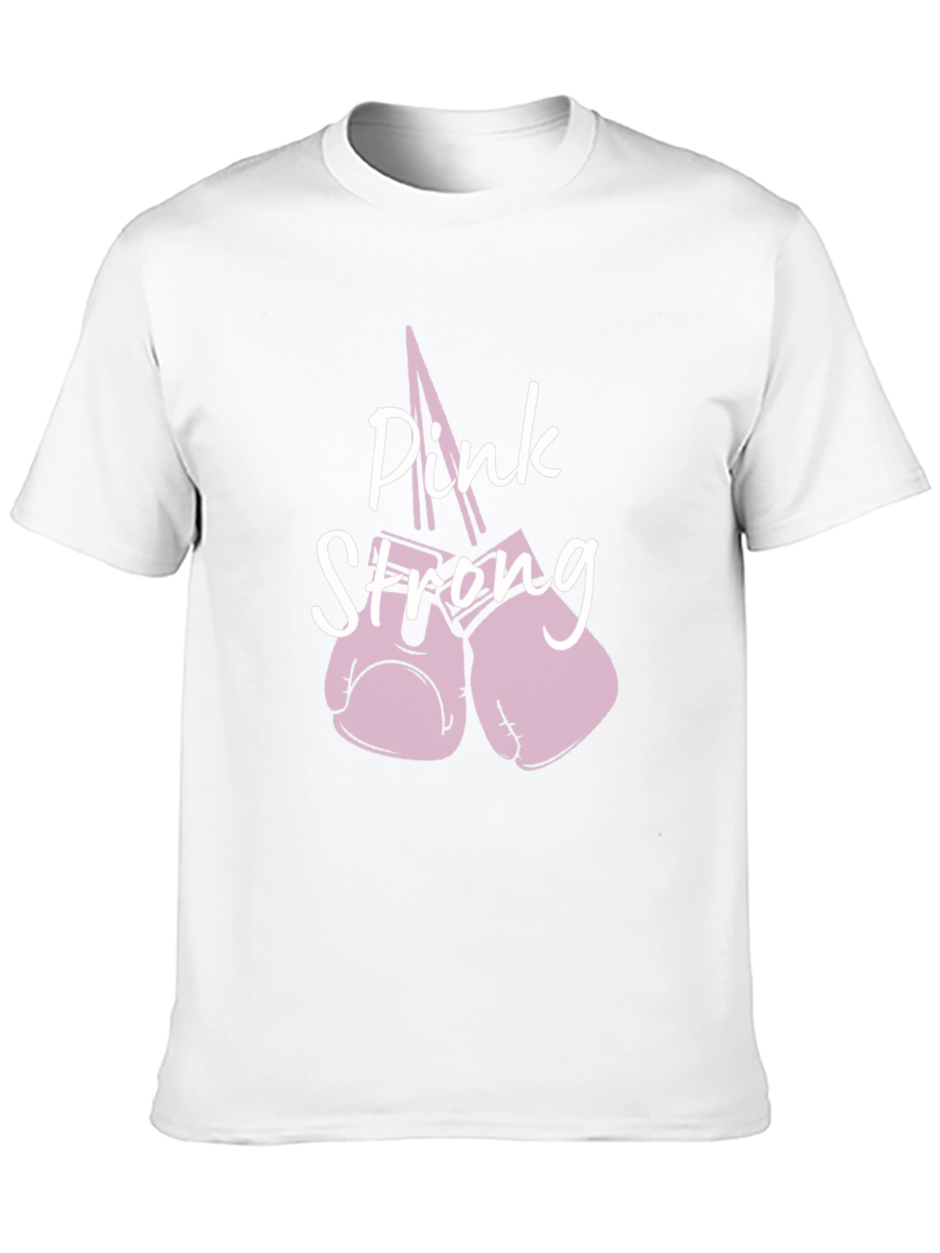 Pink Strong Boxing Gloves Graphic T-Shirt