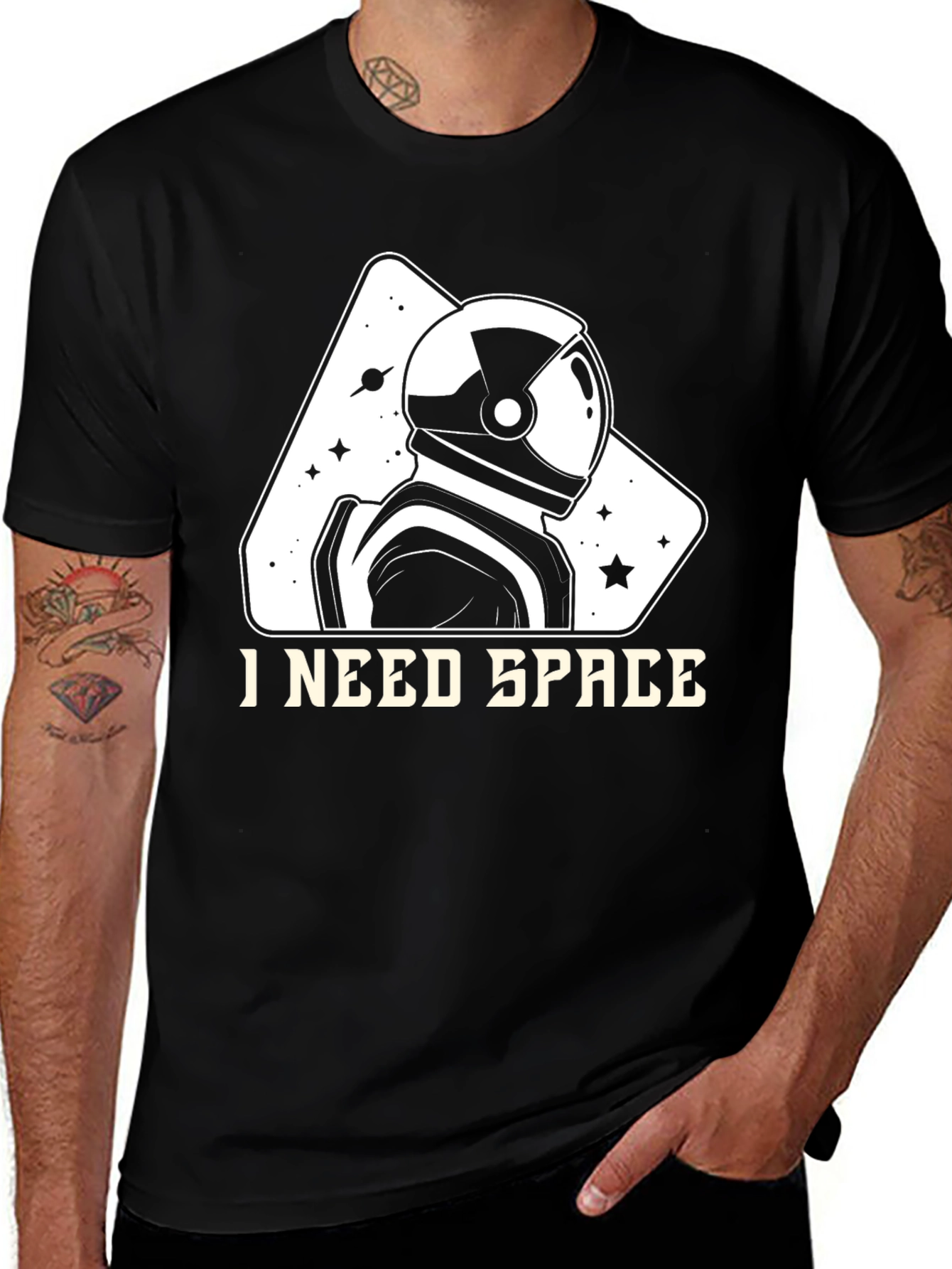 I Need Space T-Shirt Astronaut Graphic Tee