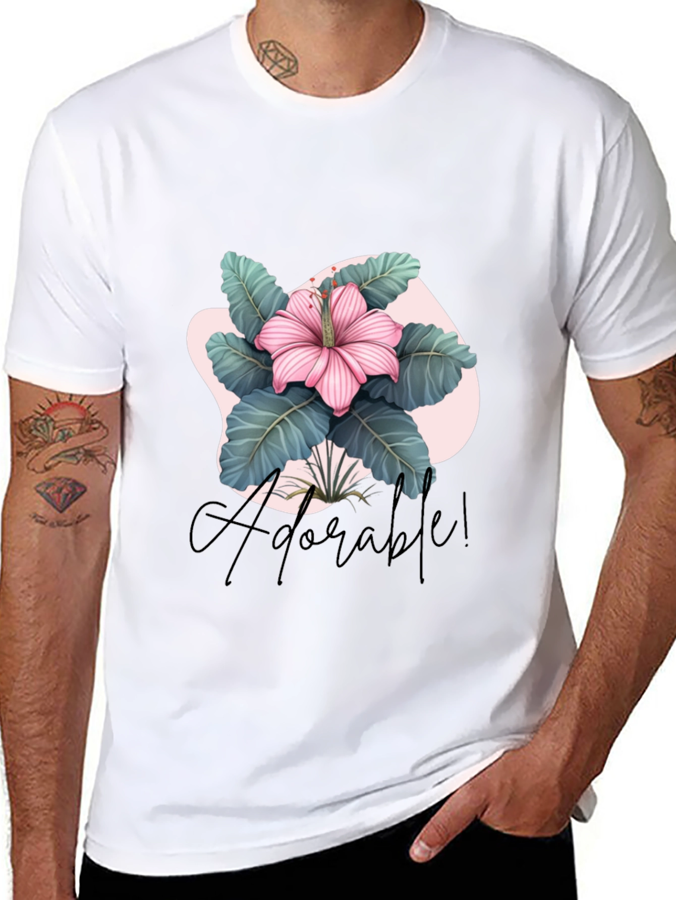 Adorable Floral Graphic T-Shirt