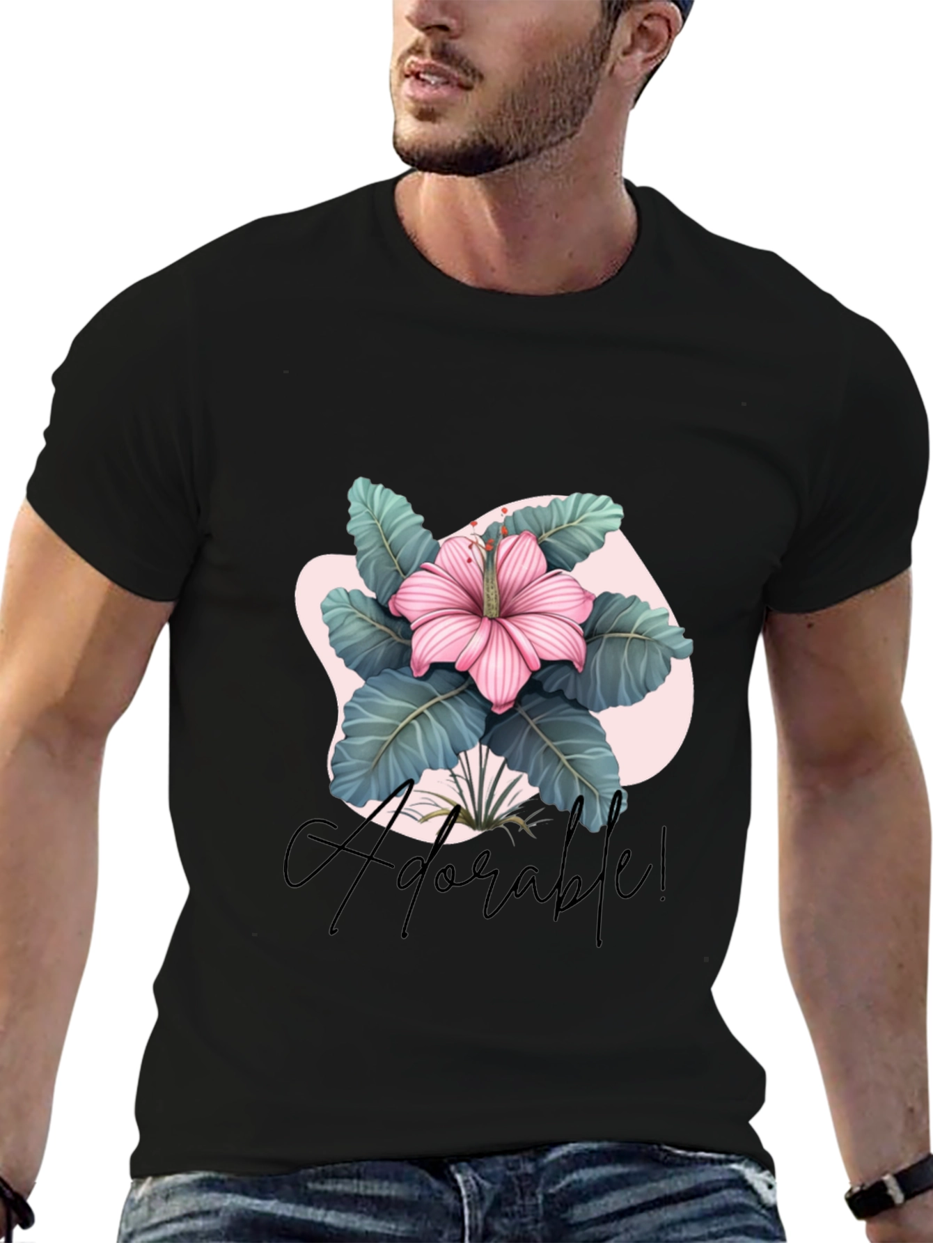 Adorable Floral Graphic T-Shirt