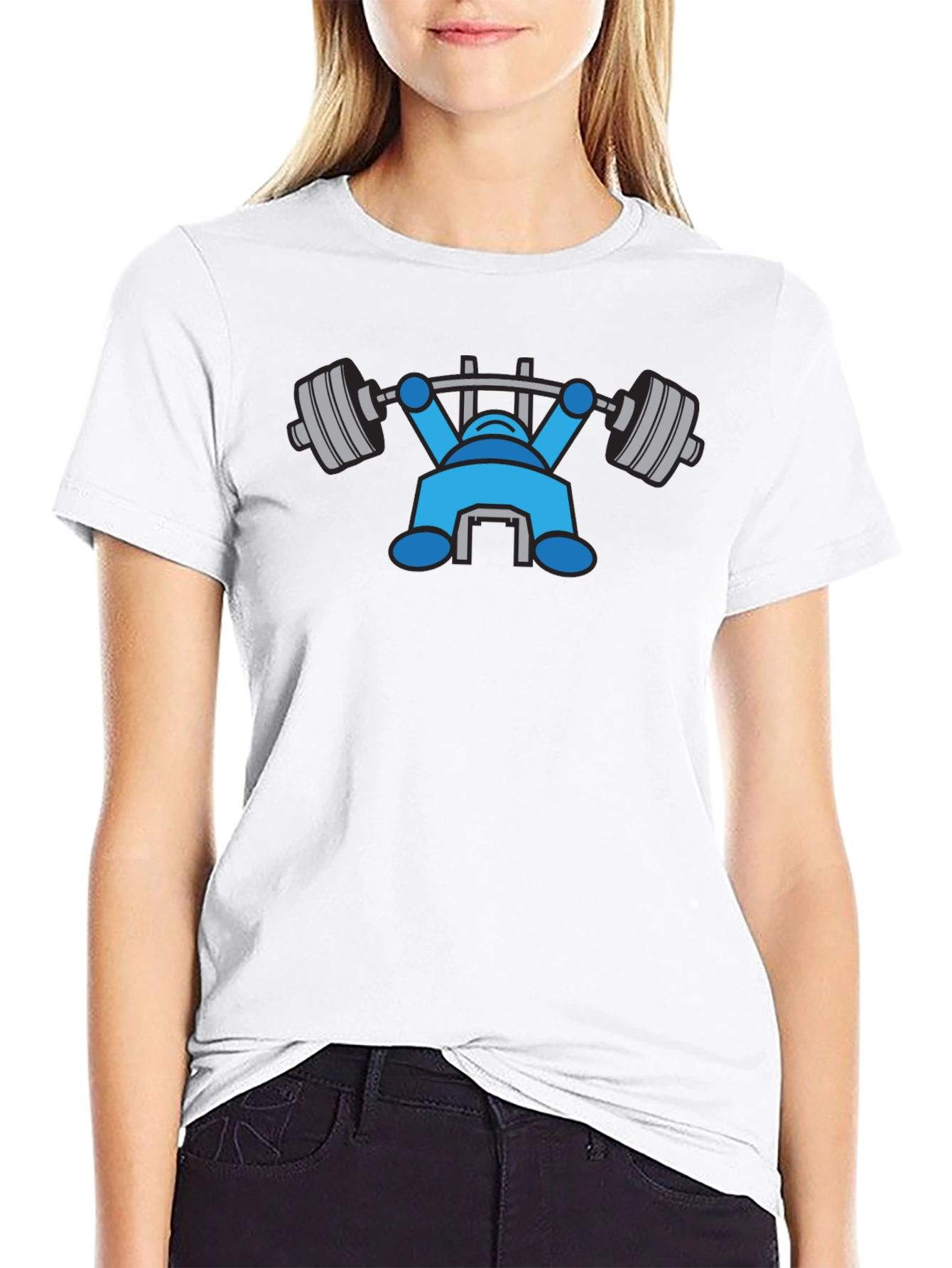 Funny Gym Bro T-Shirt - Lift Like a Robot!