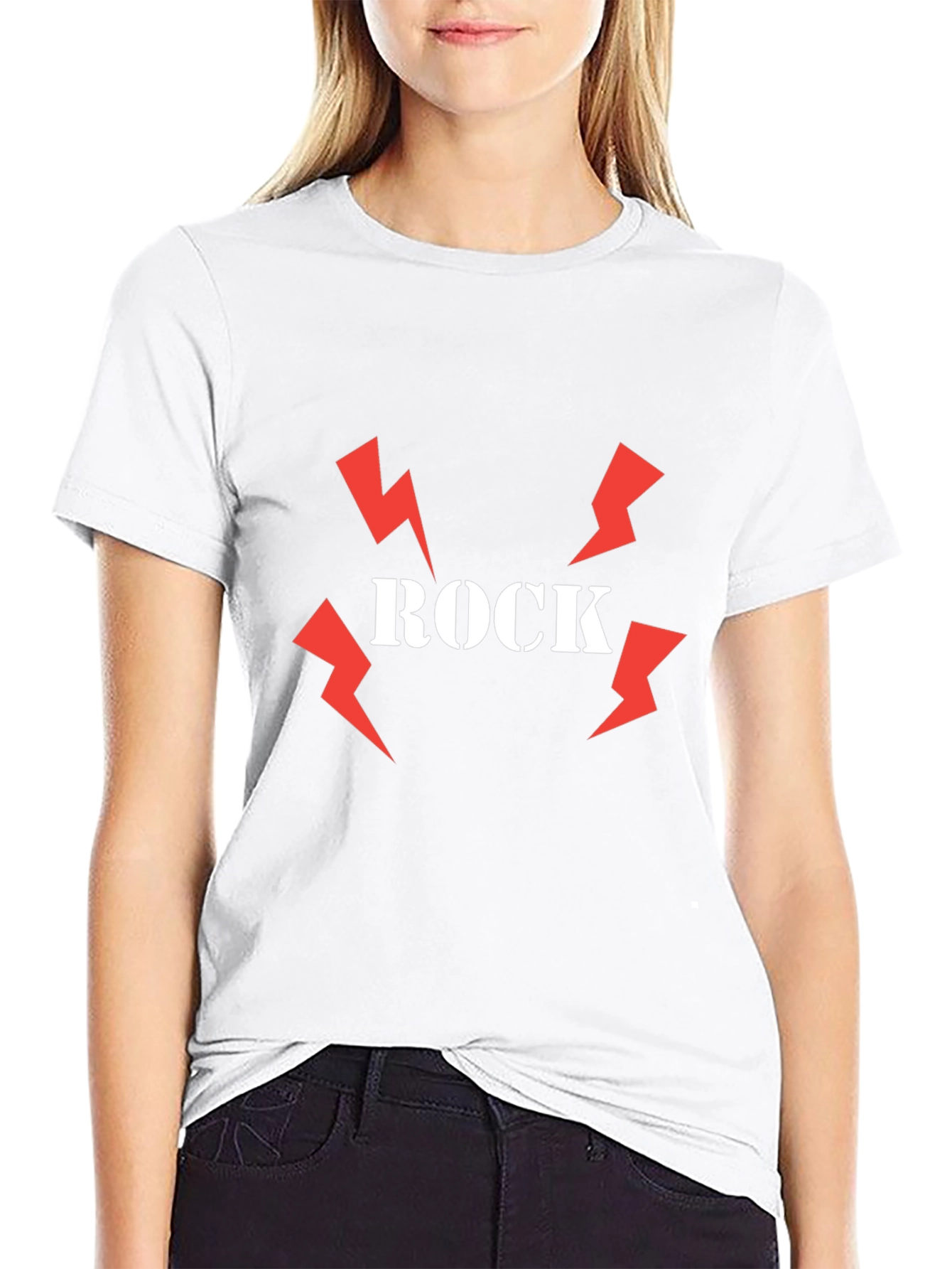 Rock Music Graphic Tee - Black Cotton T-Shirt