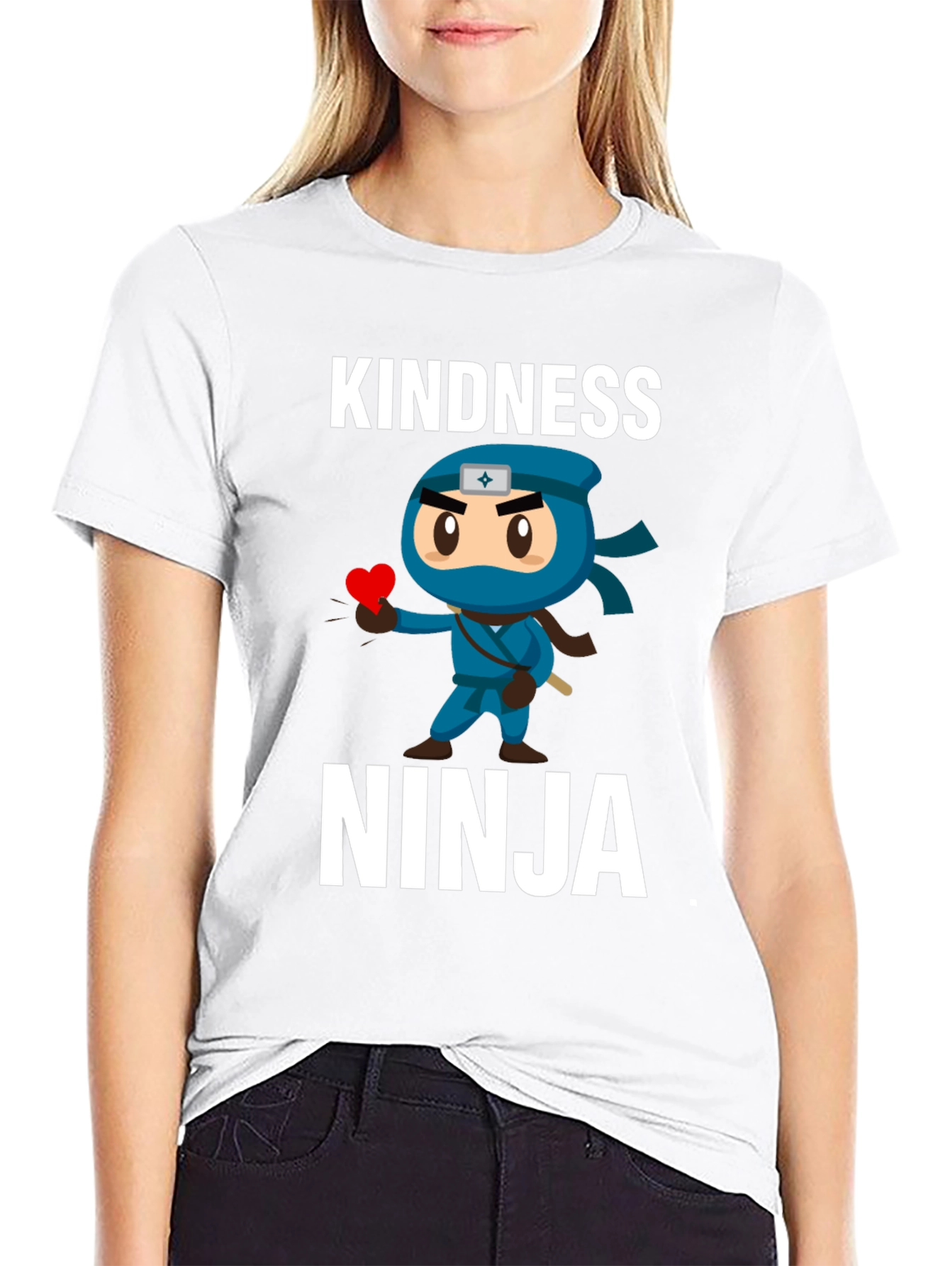 Kindness Ninja T-Shirt - Black Graphic Tee