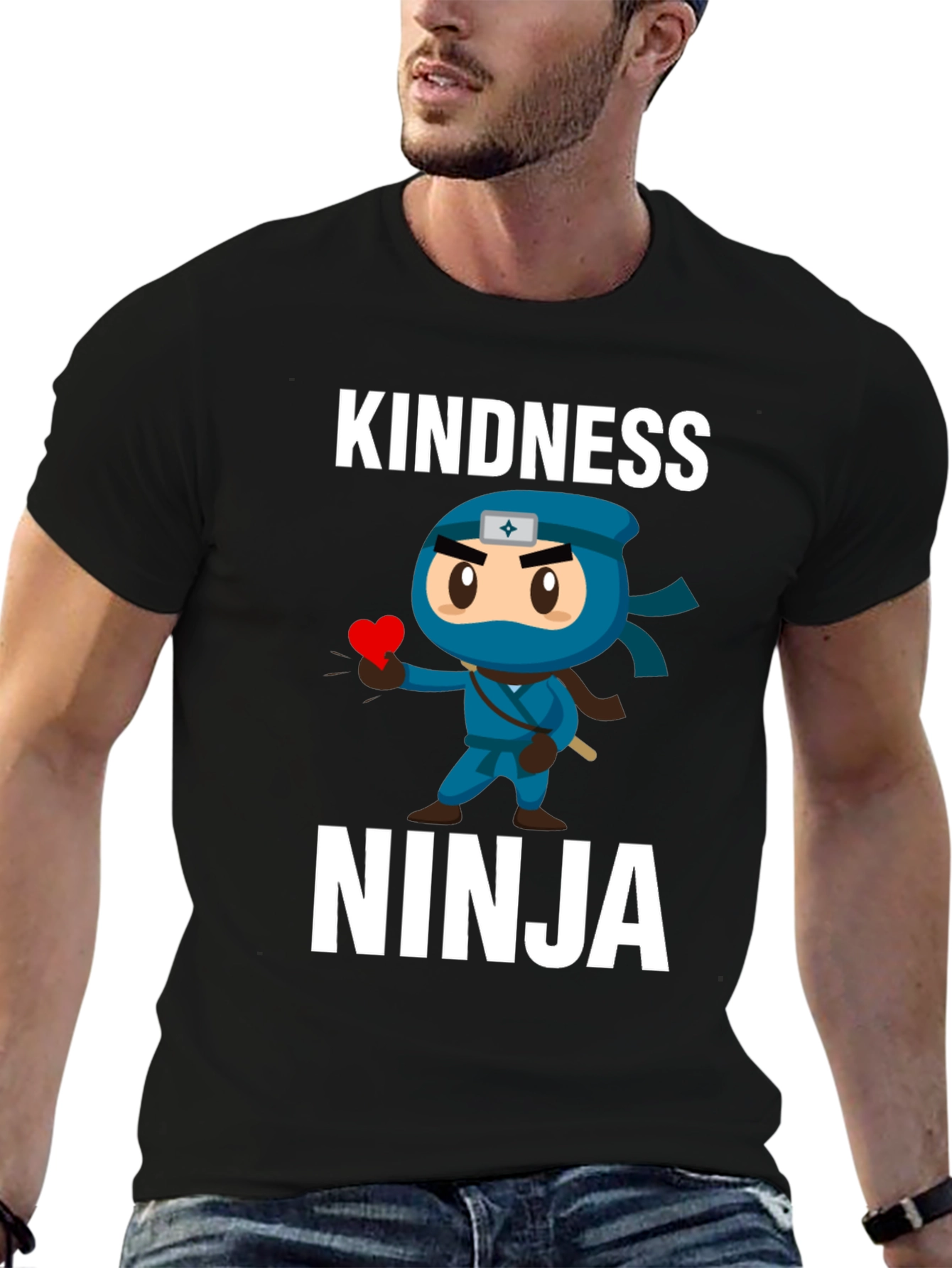 Kindness Ninja T-Shirt - Black Graphic Tee