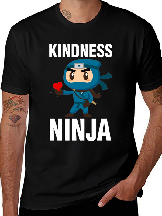 Kindness Ninja T-Shirt - Black Graphic Tee