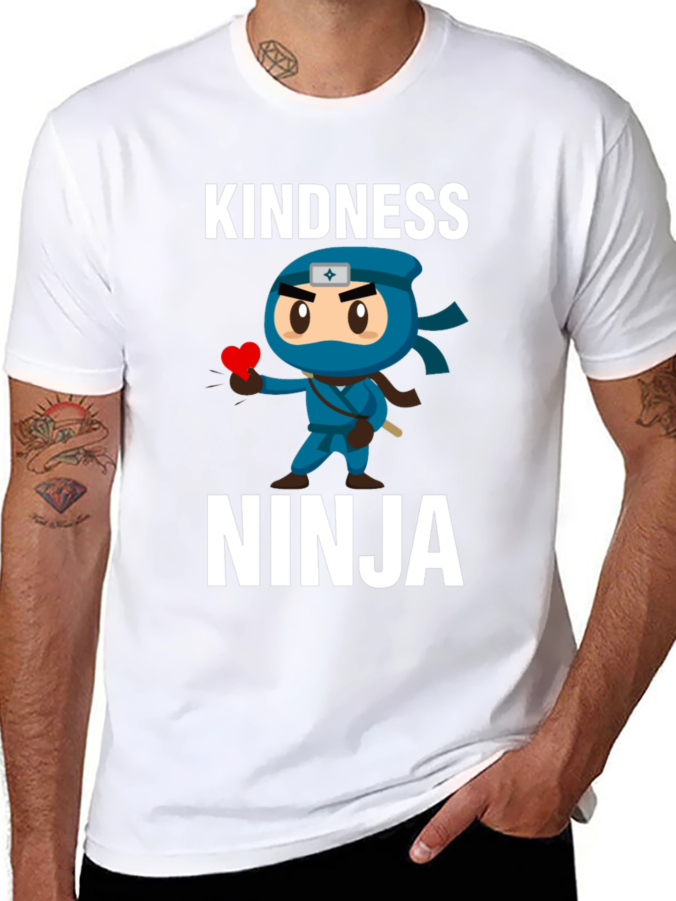 Kindness Ninja T-Shirt - Black Graphic Tee