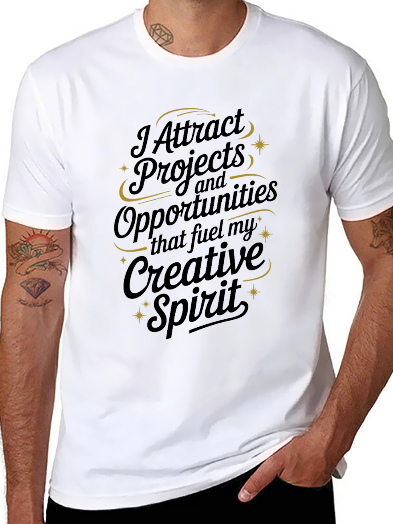Creative Spirit Graphic Tee - Black