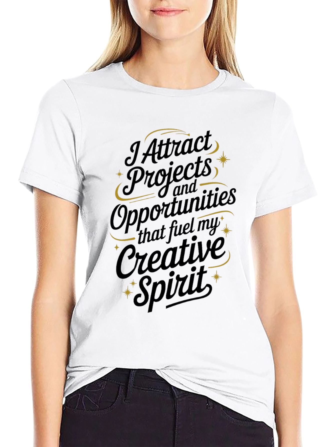 Creative Spirit Graphic Tee - Black