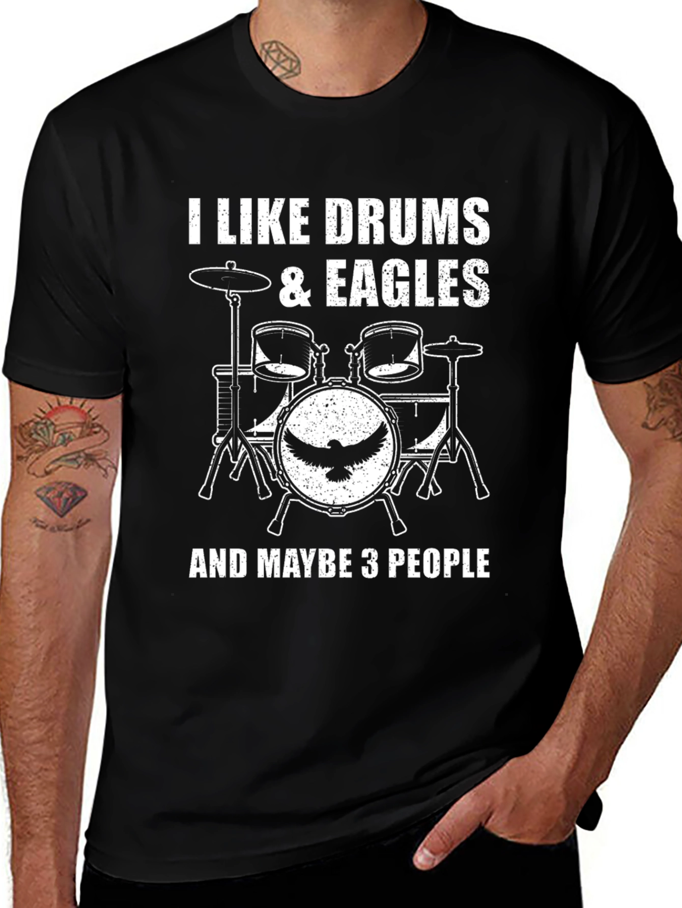 I Like Drums & Eagles T-Shirt