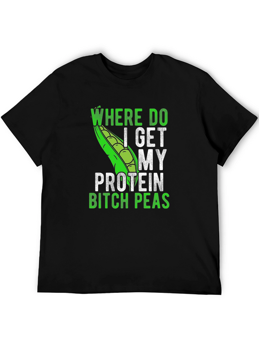 Funny Vegan Protein Peas T-Shirt