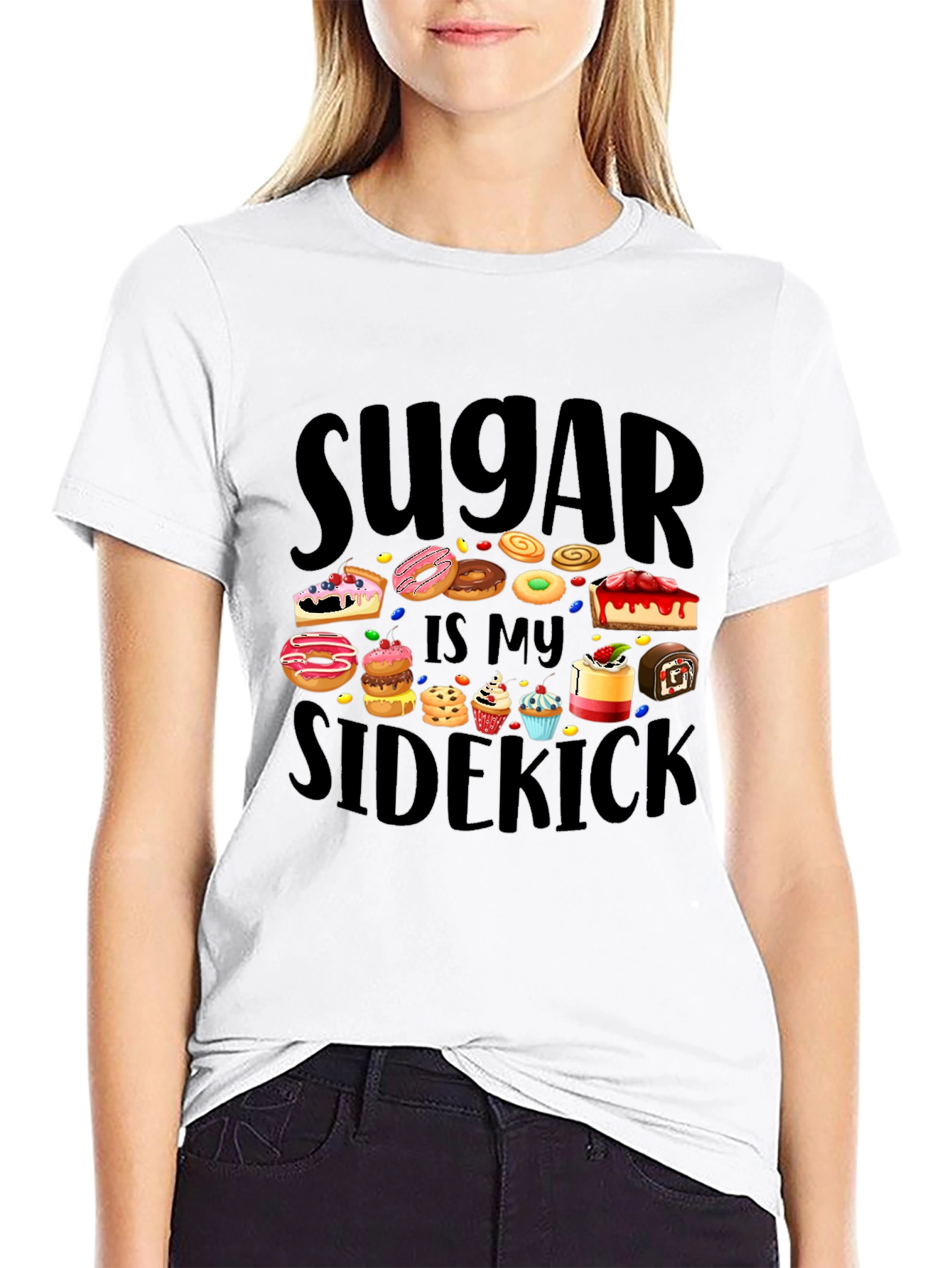 Sugar Is My Sidekick T-Shirt - Sweet Tooth Tee