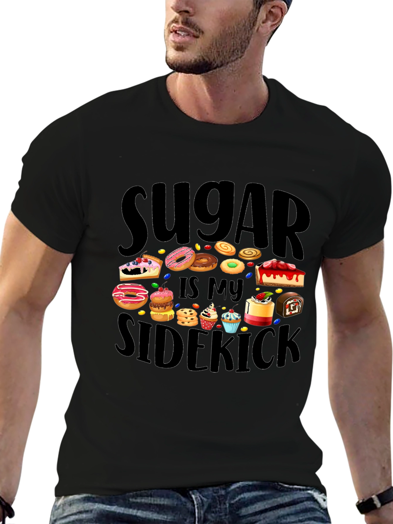 Sugar Is My Sidekick T-Shirt - Sweet Tooth Tee