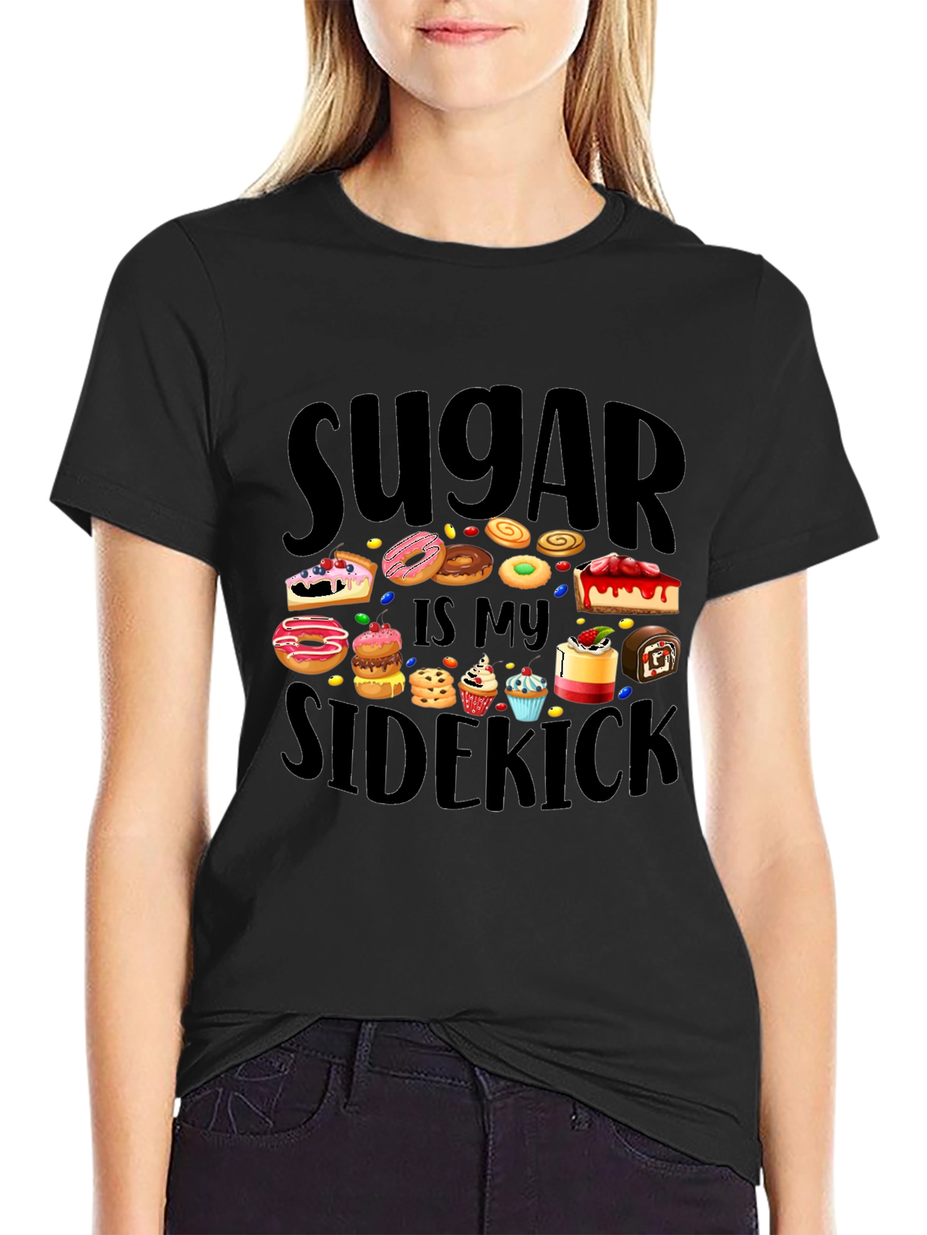 Sugar Is My Sidekick T-Shirt - Sweet Tooth Tee