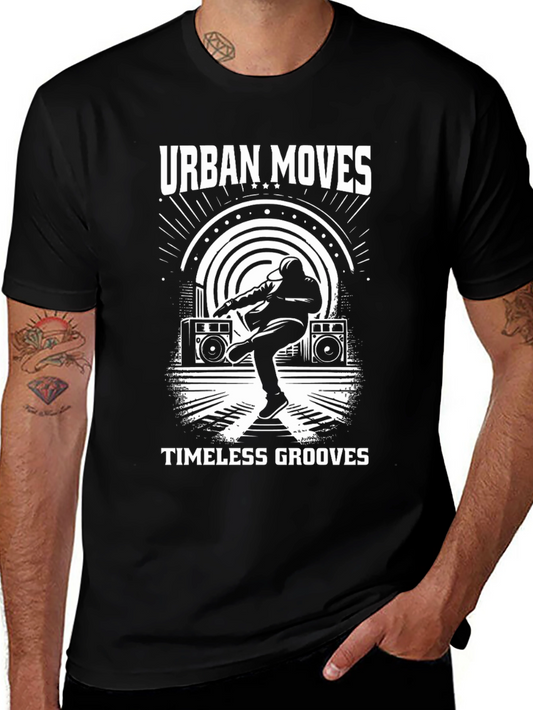 Urban Moves Black Graphic T-Shirt