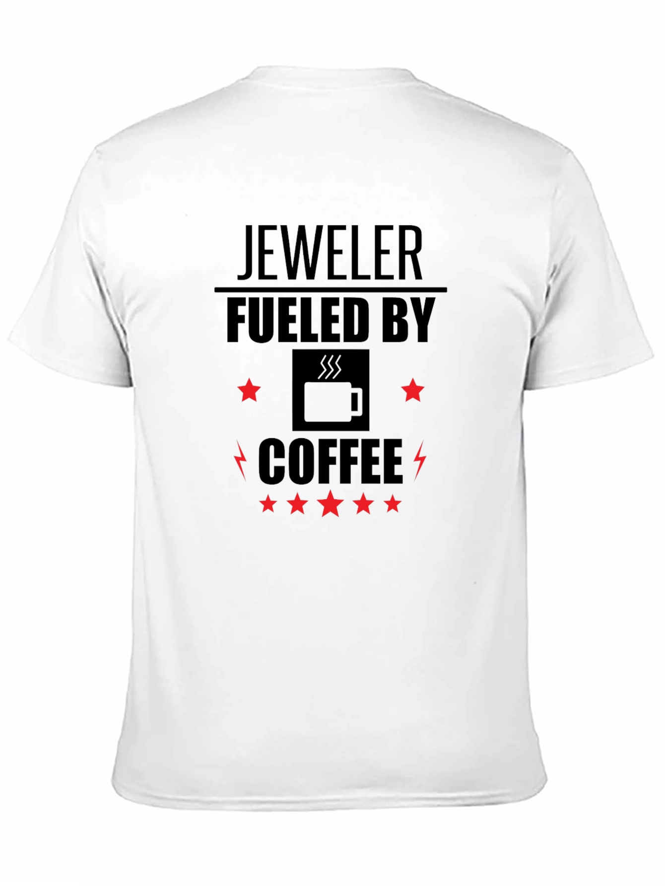 Jeweler Fueled by Coffee T-Shirt - Black Graphic Tee