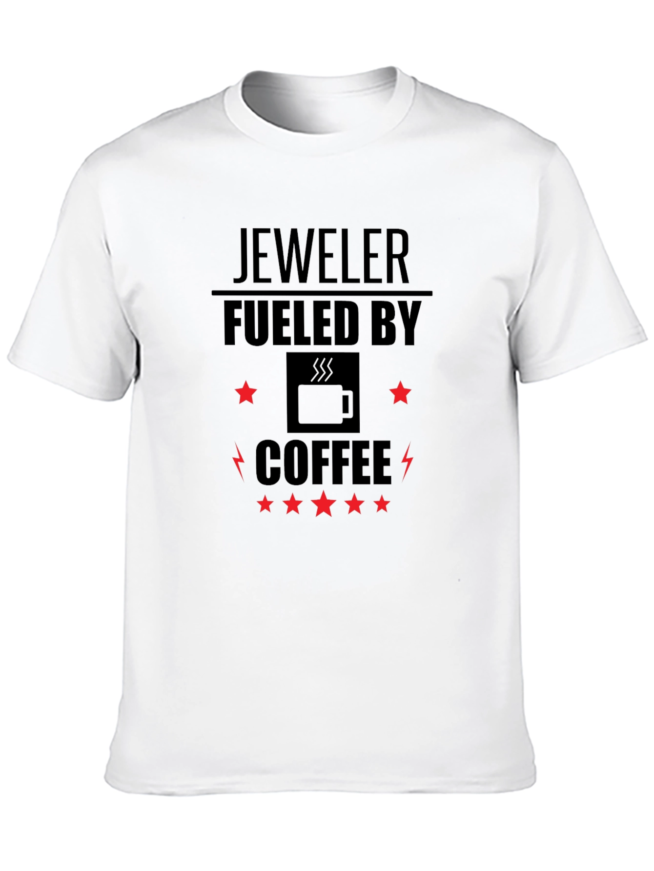 Jeweler Fueled by Coffee T-Shirt - Black Graphic Tee
